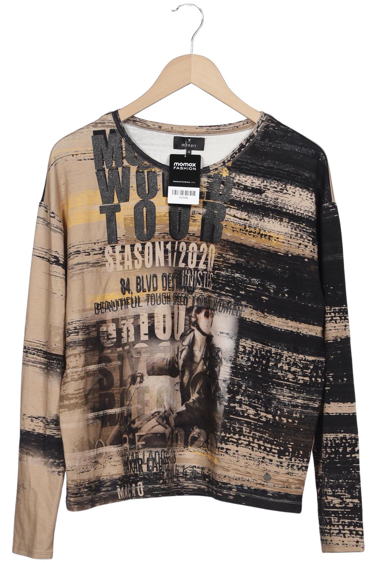 

monari Damen Langarmshirt, braun, Gr. 38