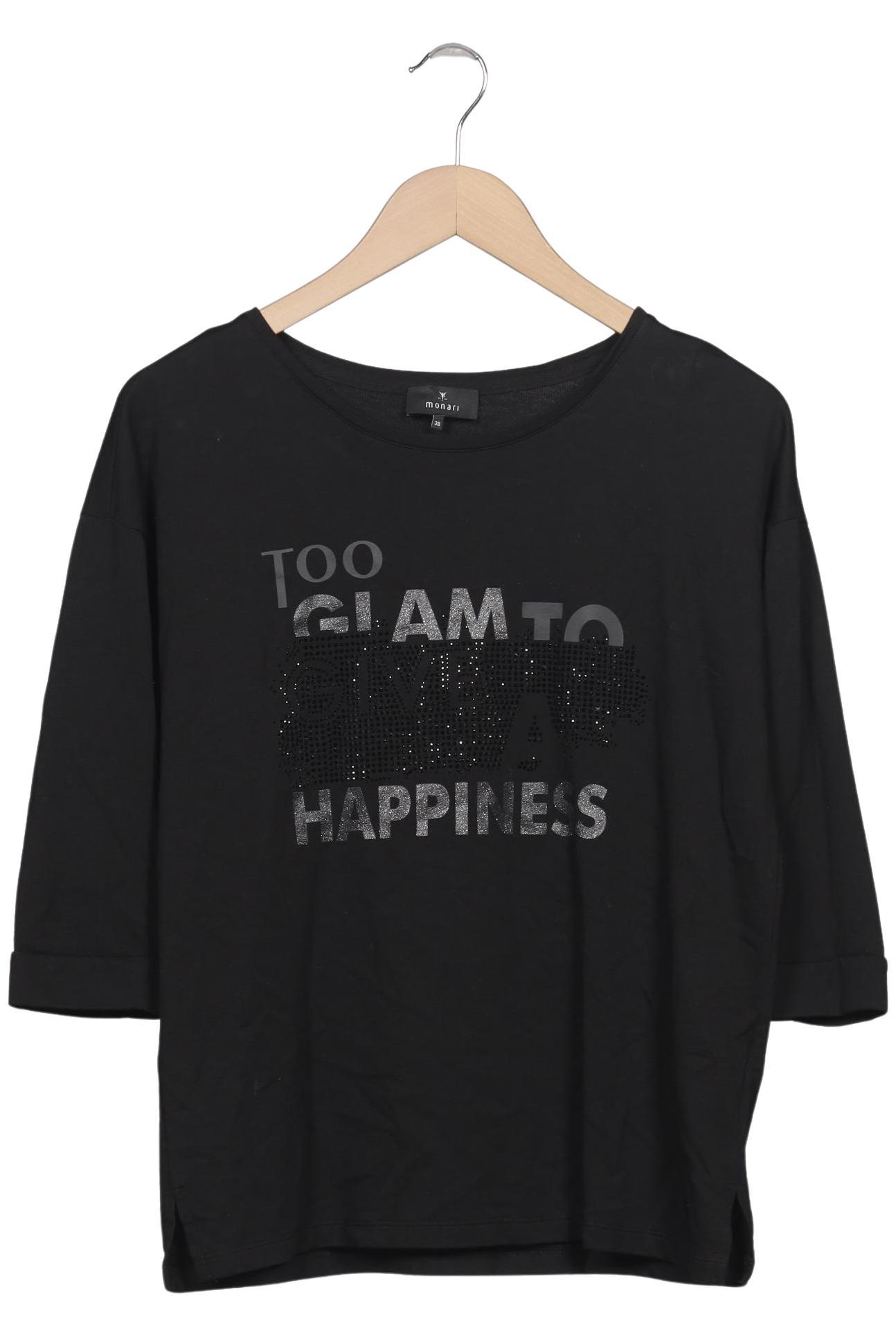 

monari Damen Langarmshirt, schwarz, Gr. 38