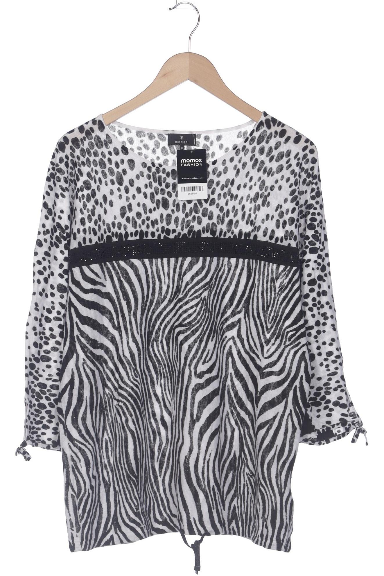 

monari Damen Langarmshirt, weiß, Gr. 42