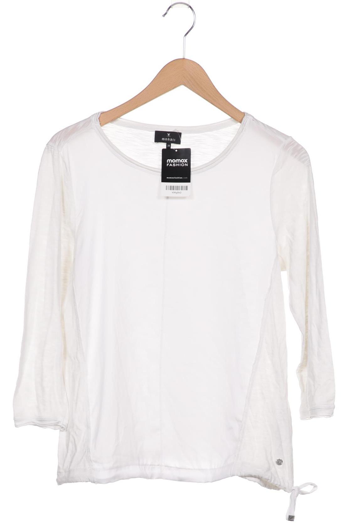 

monari Damen Langarmshirt, weiß, Gr. 38