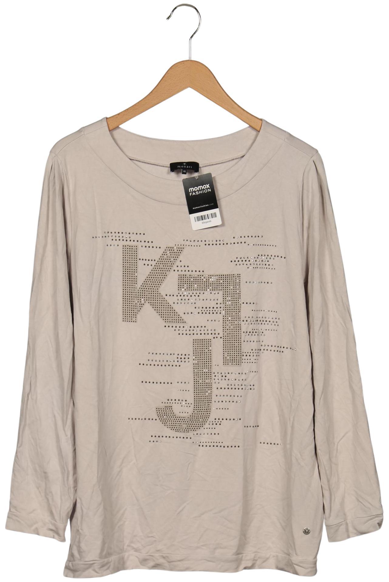 

monari Damen Langarmshirt, grau, Gr. 46