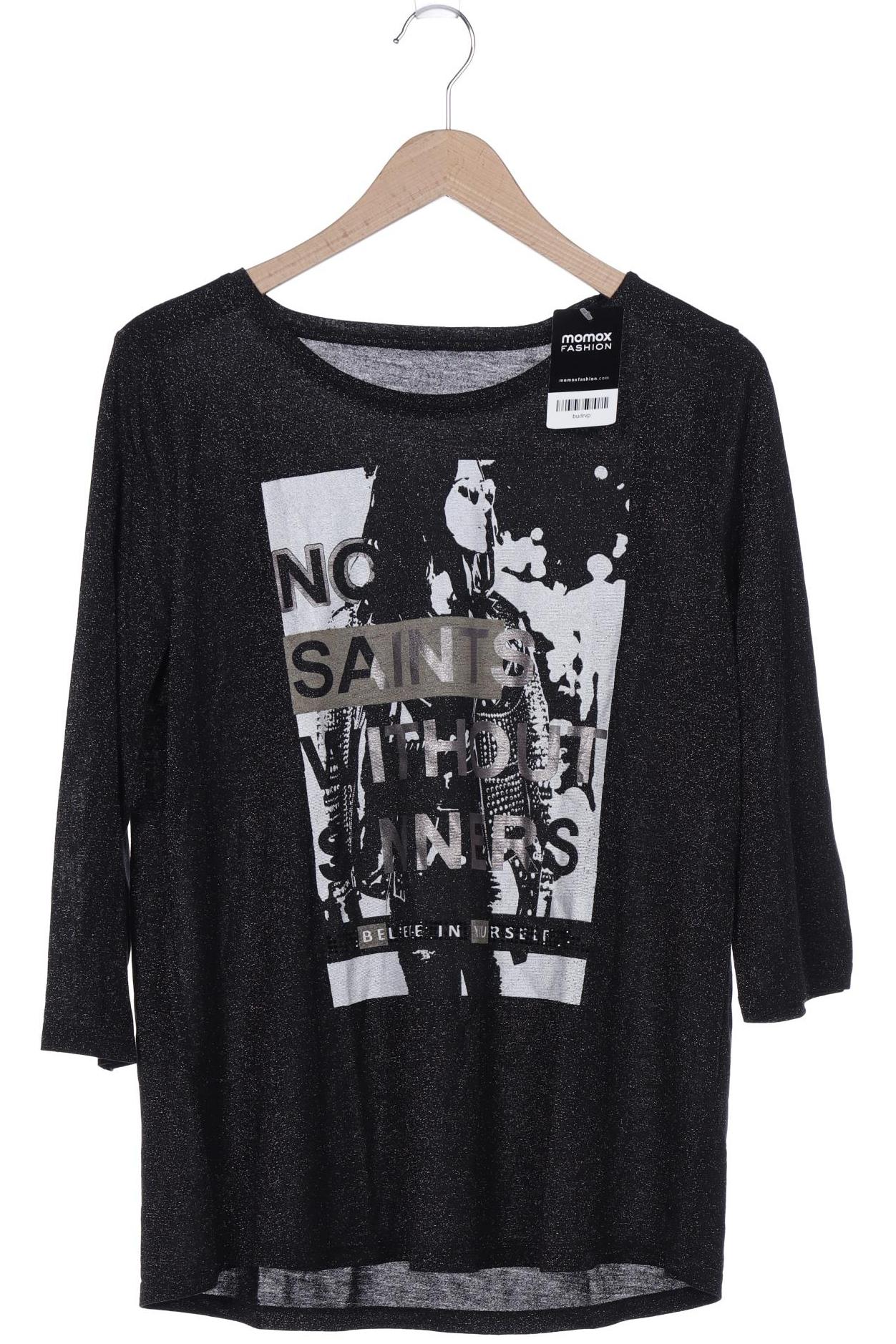 

monari Damen Langarmshirt, schwarz, Gr. 46