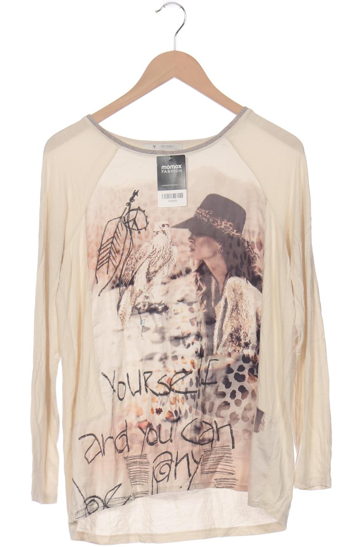 

monari Damen Langarmshirt, beige, Gr. 40