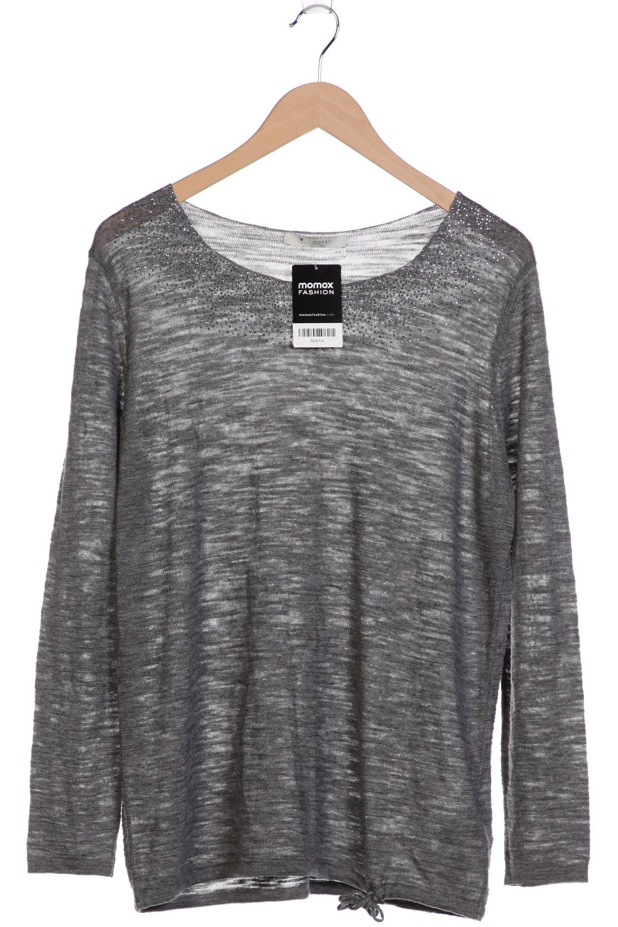 

monari Damen Langarmshirt, grau, Gr. 40