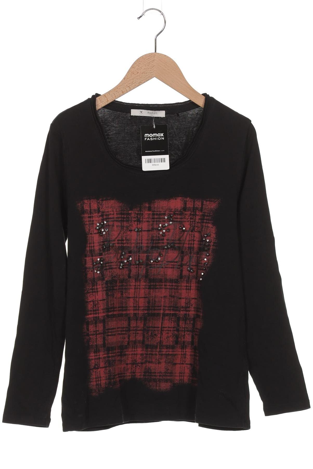 

monari Damen Langarmshirt, schwarz, Gr. 38