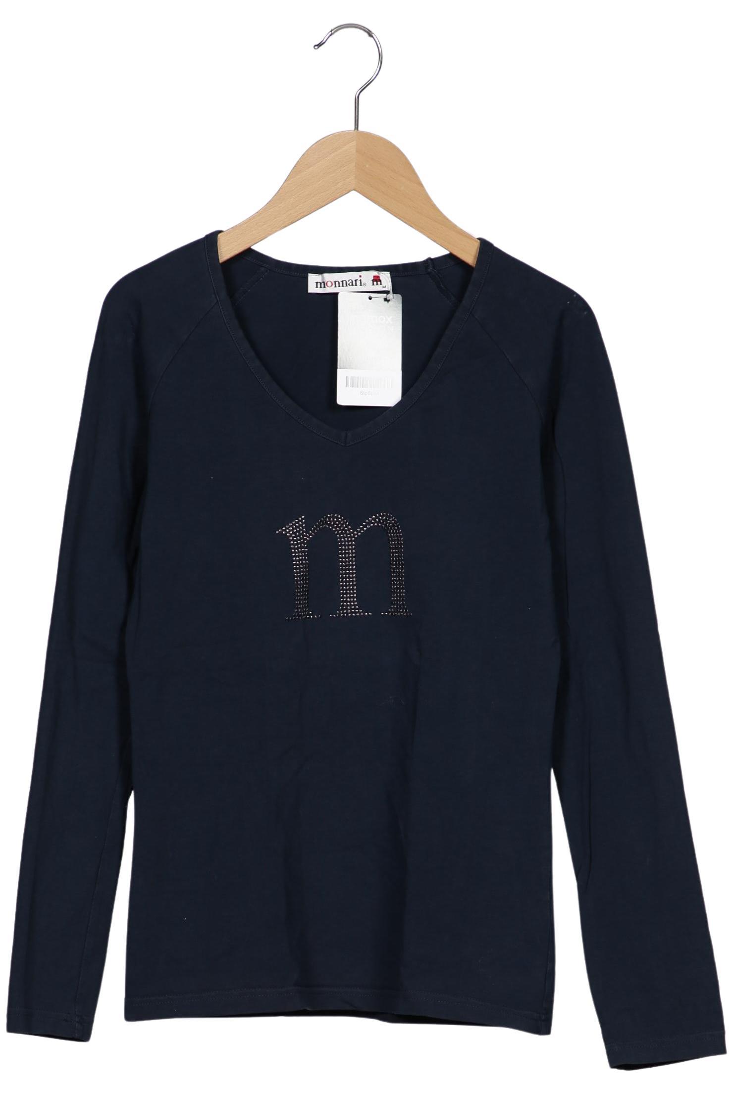 

monari Damen Langarmshirt, marineblau, Gr. 38