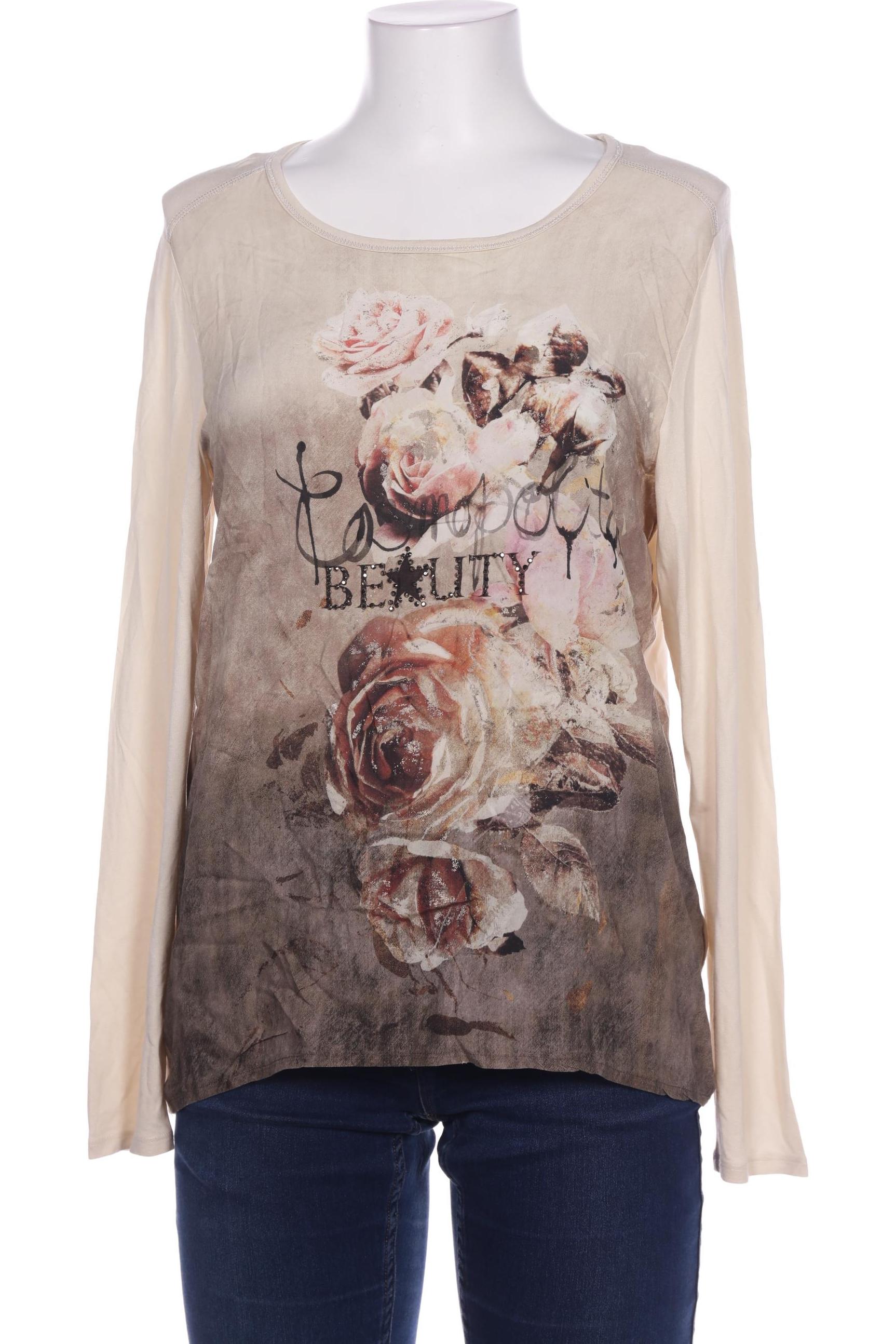 

monari Damen Langarmshirt, cremeweiß, Gr. 40