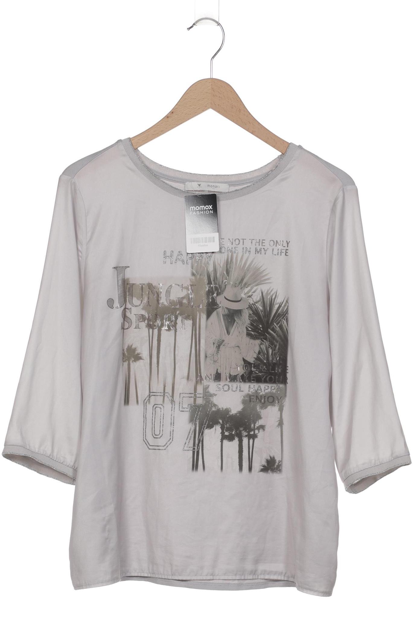 

monari Damen Langarmshirt, grau, Gr. 46