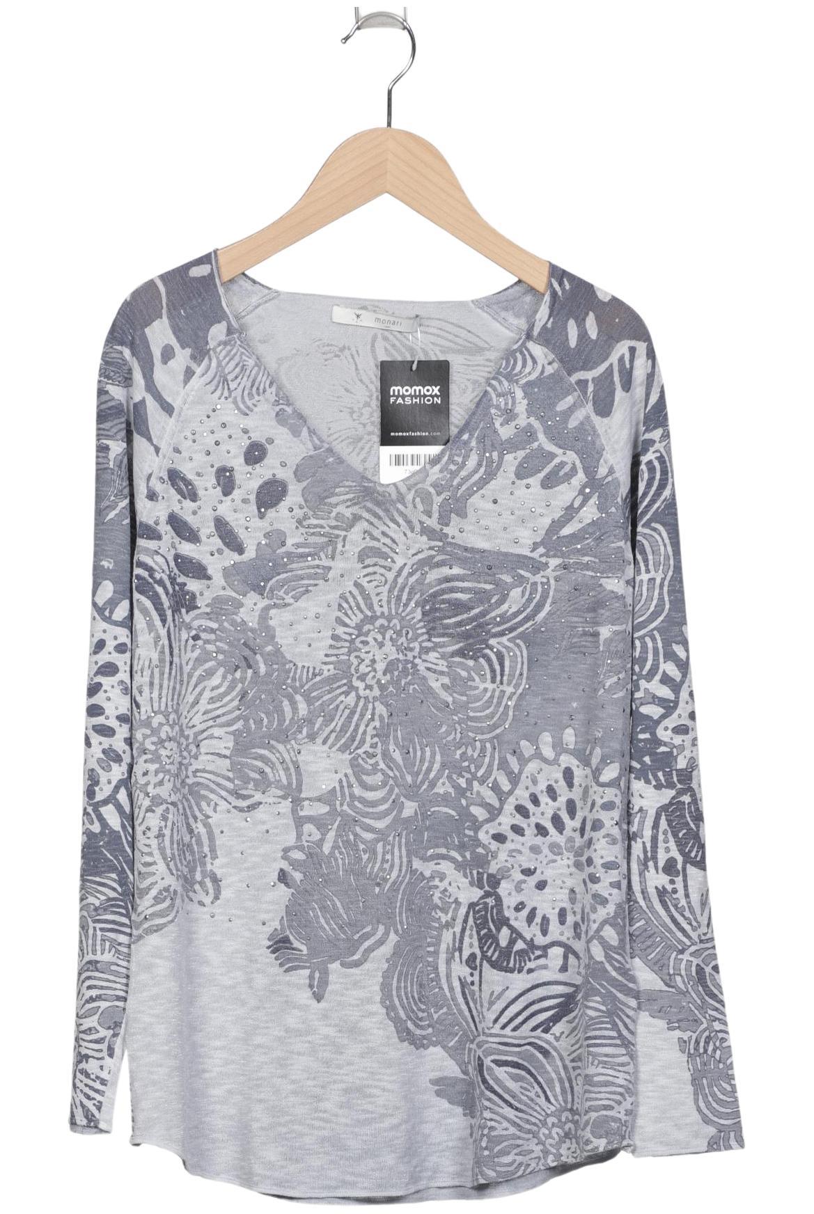 

monari Damen Langarmshirt, grau, Gr. 38