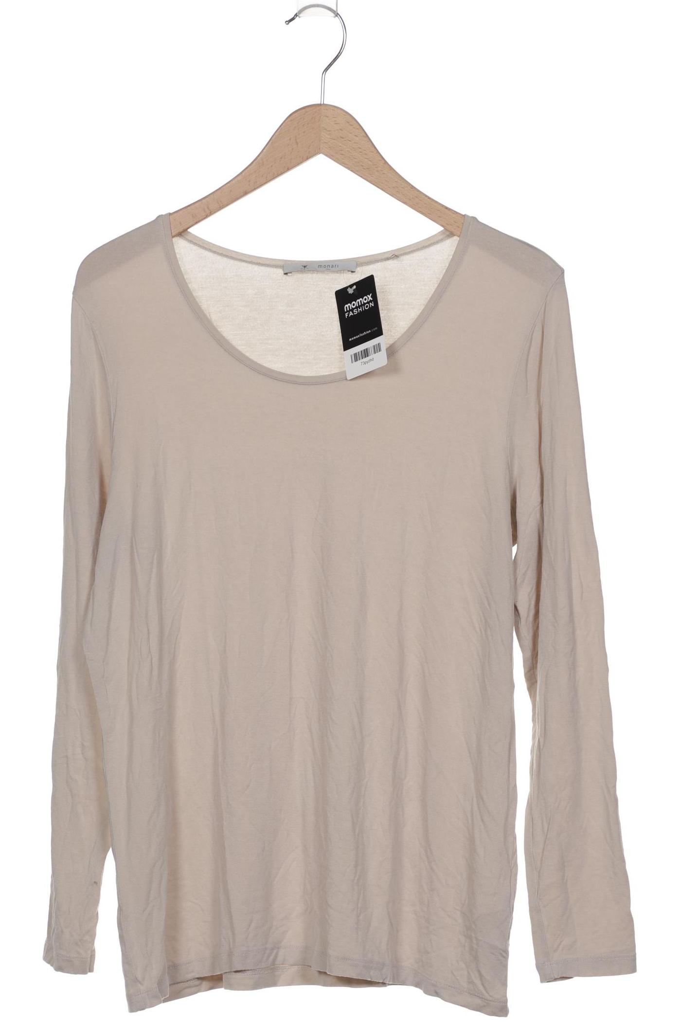 

monari Damen Langarmshirt, cremeweiß, Gr. 44
