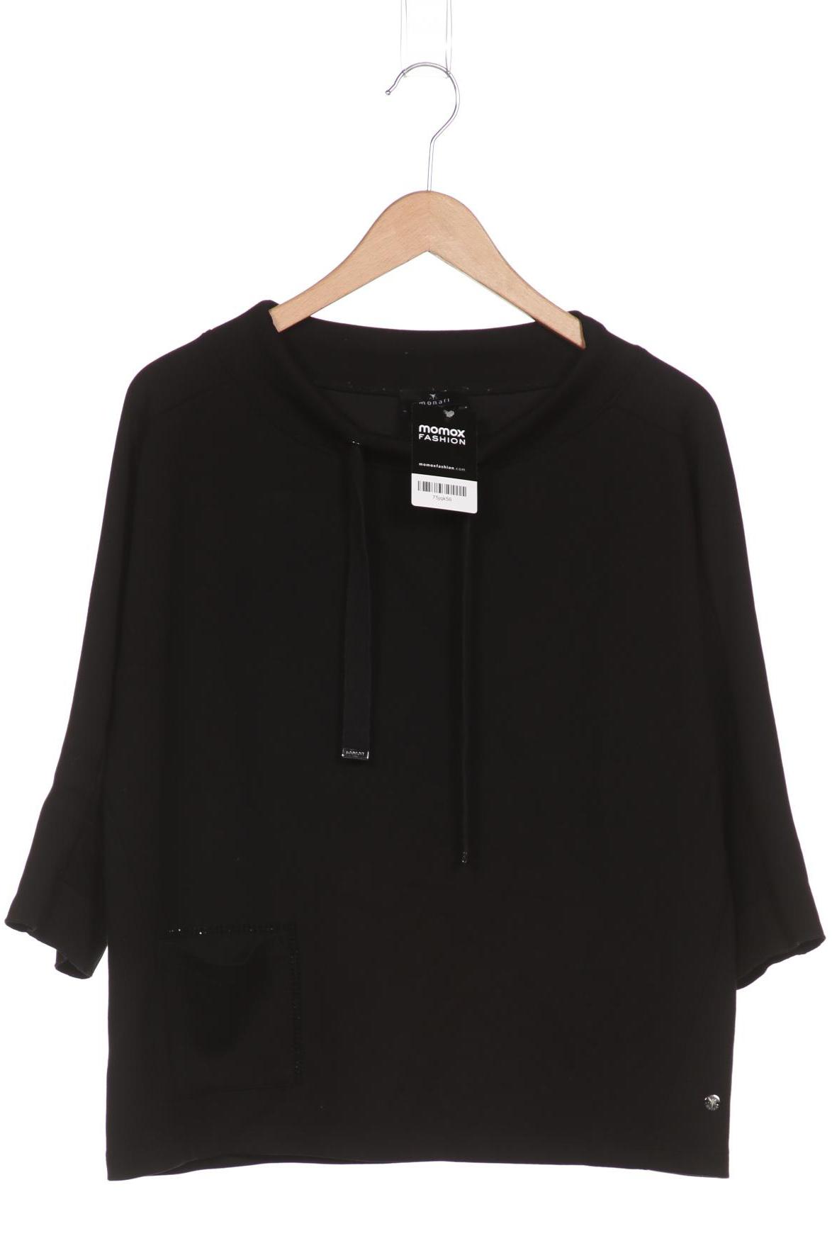 

monari Damen Langarmshirt, schwarz, Gr. 42