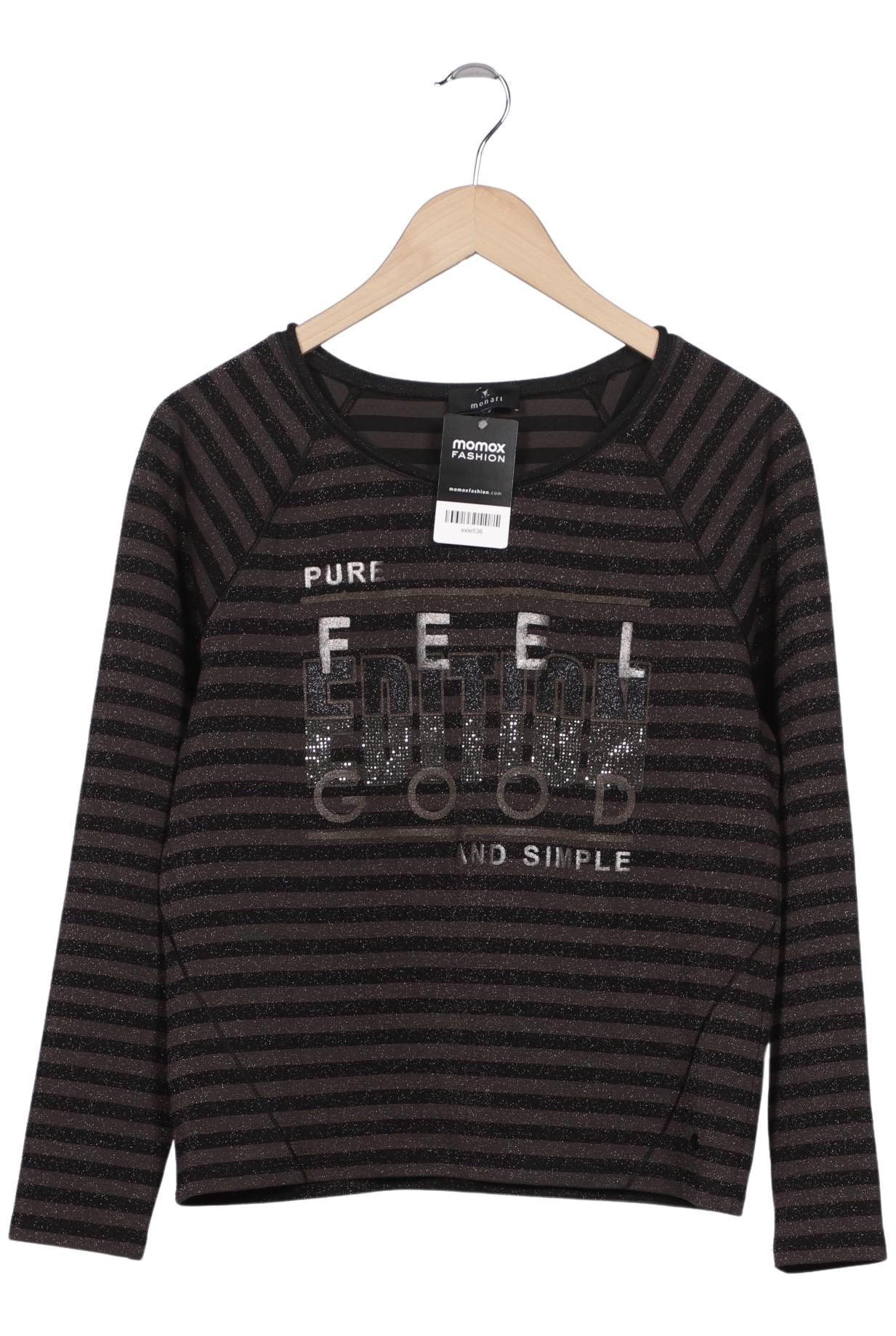 

monari Damen Langarmshirt, braun, Gr. 36