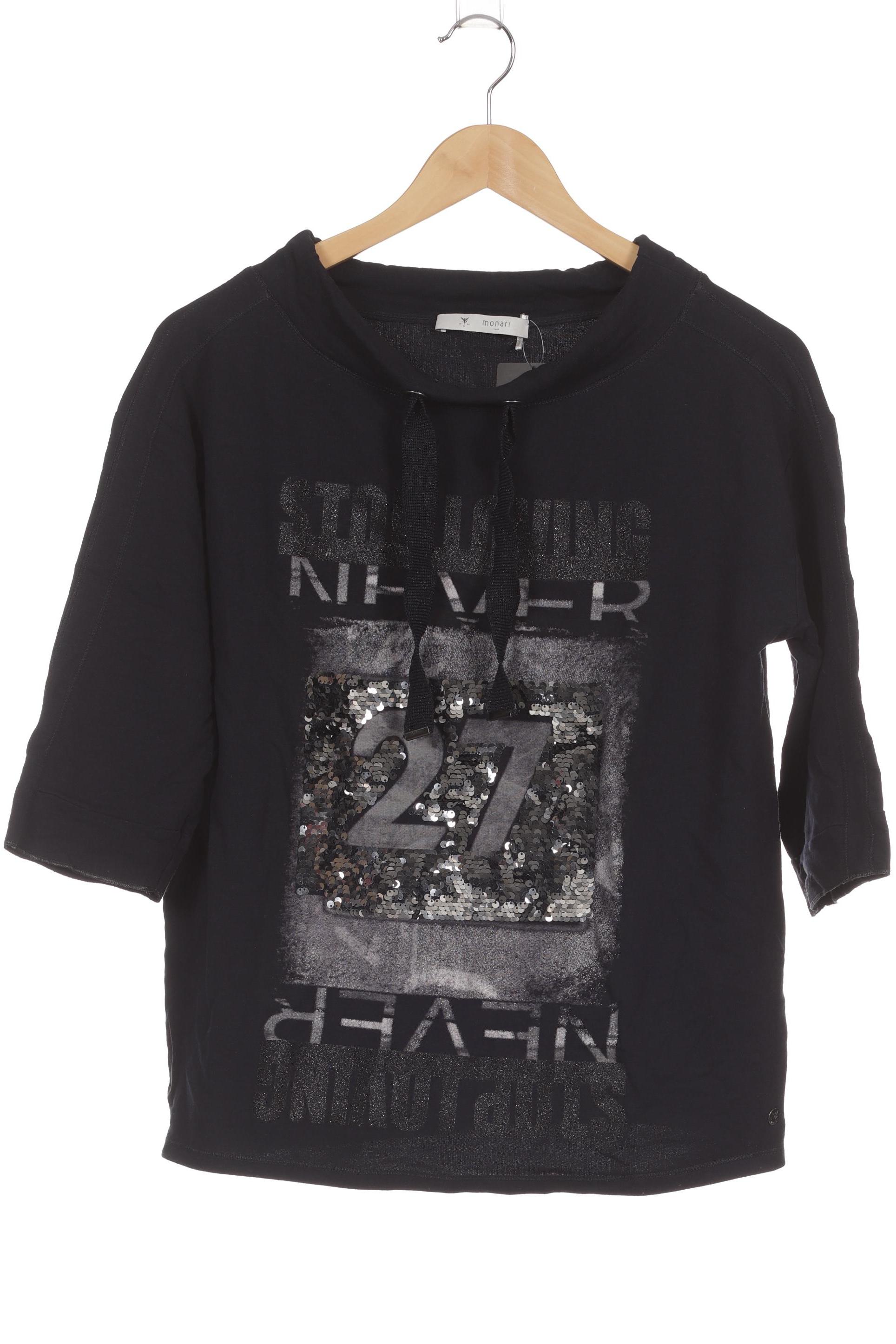 

monari Damen Langarmshirt, schwarz, Gr. 38