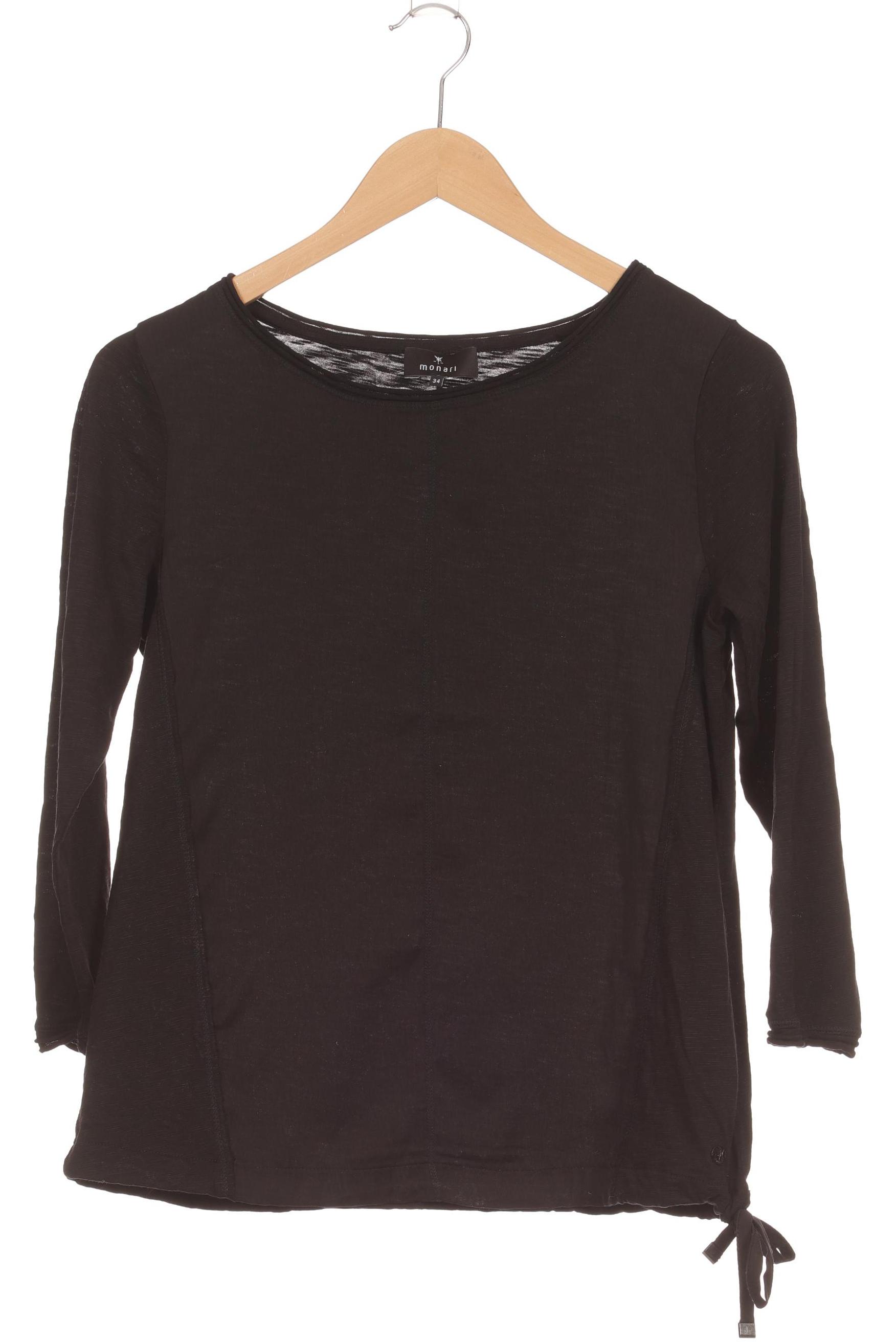 

monari Damen Langarmshirt, schwarz, Gr. 34