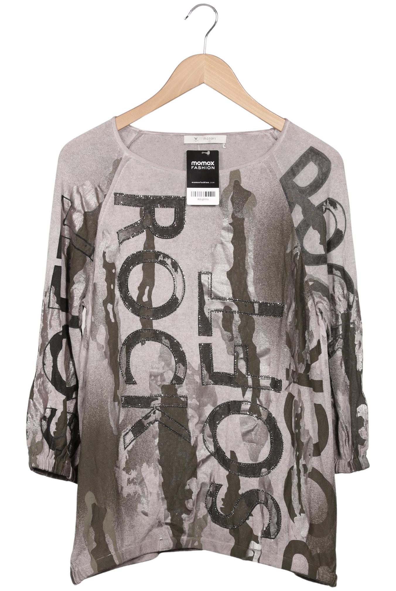 

monari Damen Langarmshirt, grau, Gr. 44