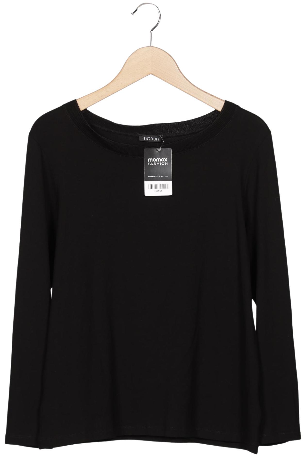 

monari Damen Langarmshirt, schwarz, Gr. 40