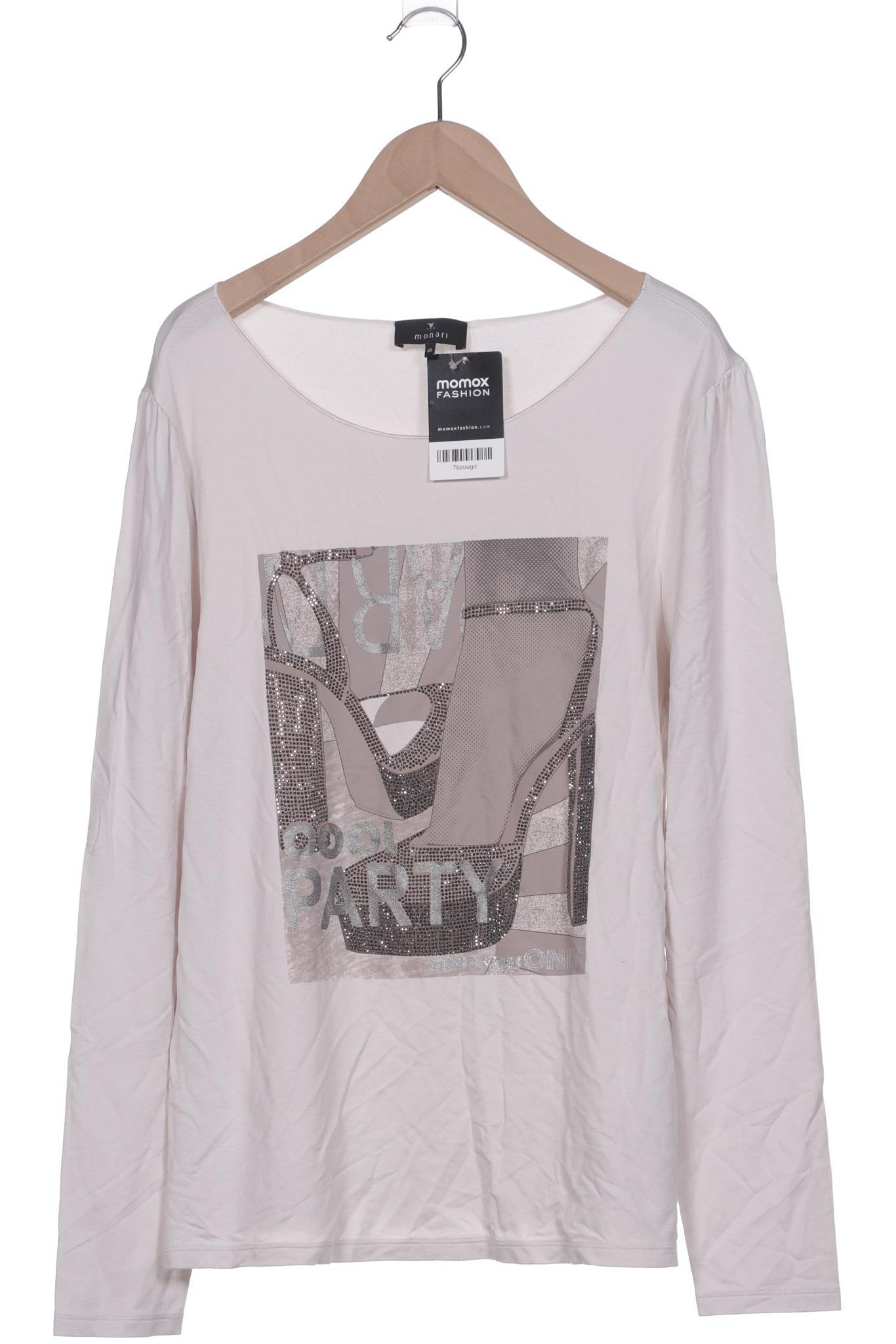 

monari Damen Langarmshirt, beige, Gr. 40