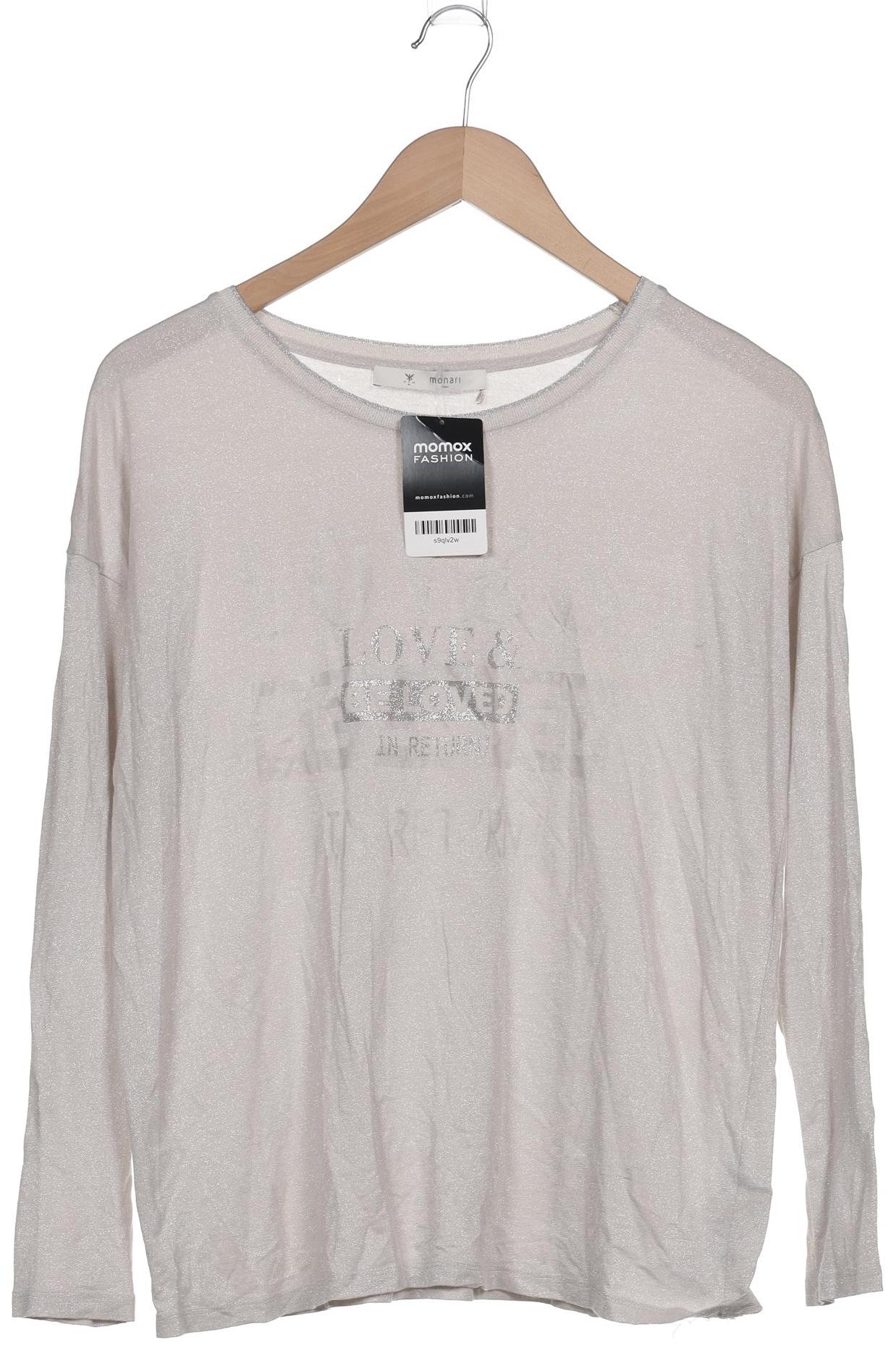 

monari Damen Langarmshirt, cremeweiß, Gr. 40