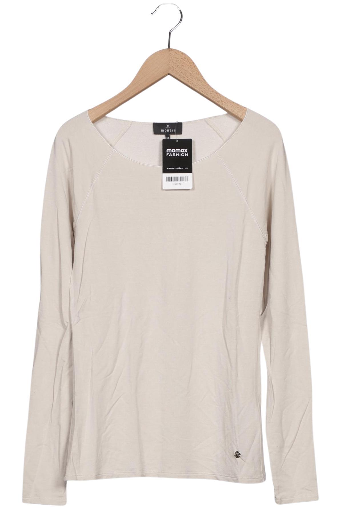 

monari Damen Langarmshirt, beige, Gr. 34