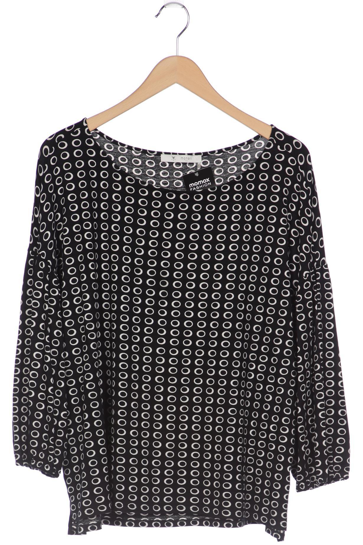 

monari Damen Langarmshirt, schwarz, Gr. 46