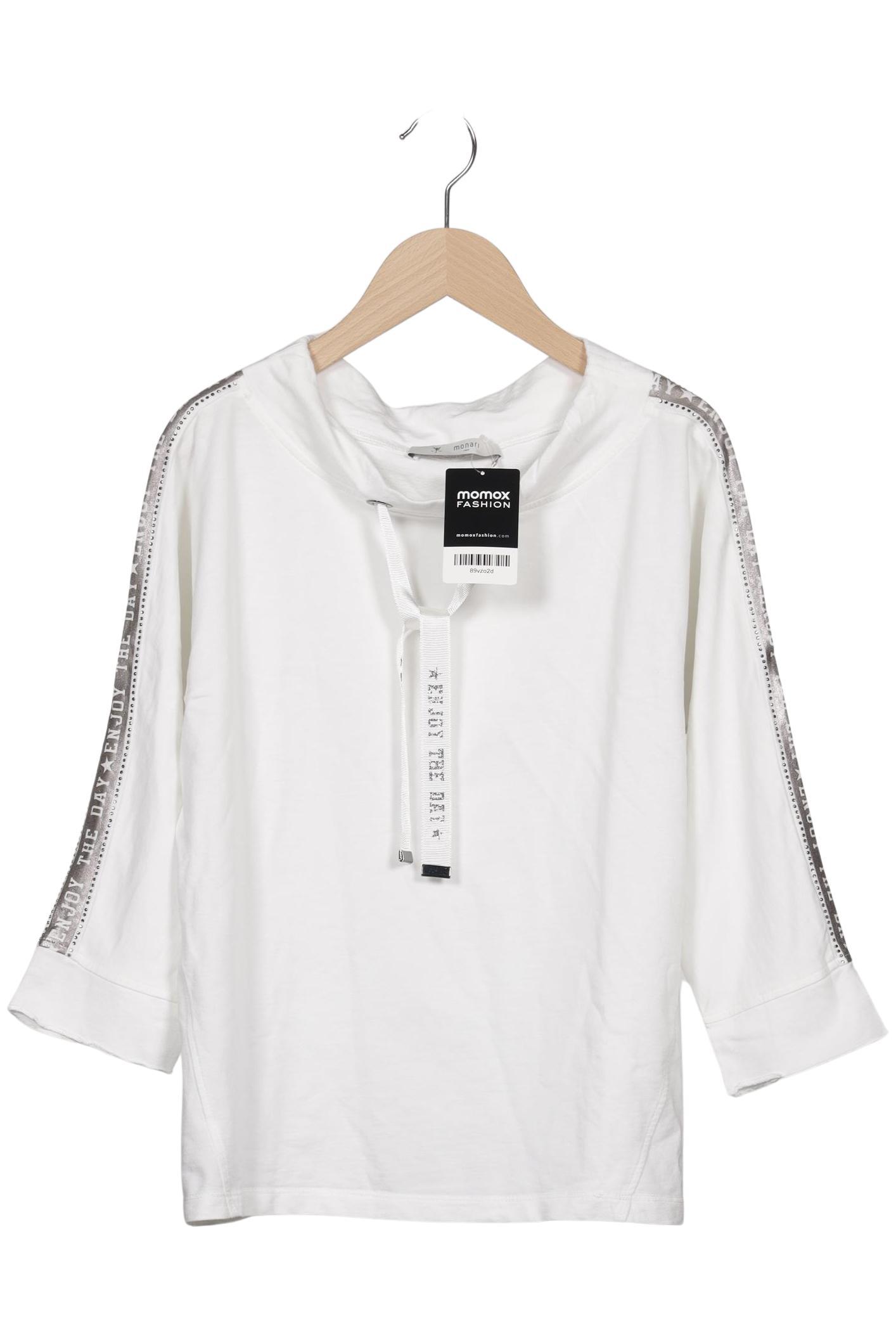 

monari Damen Langarmshirt, weiß, Gr. 38