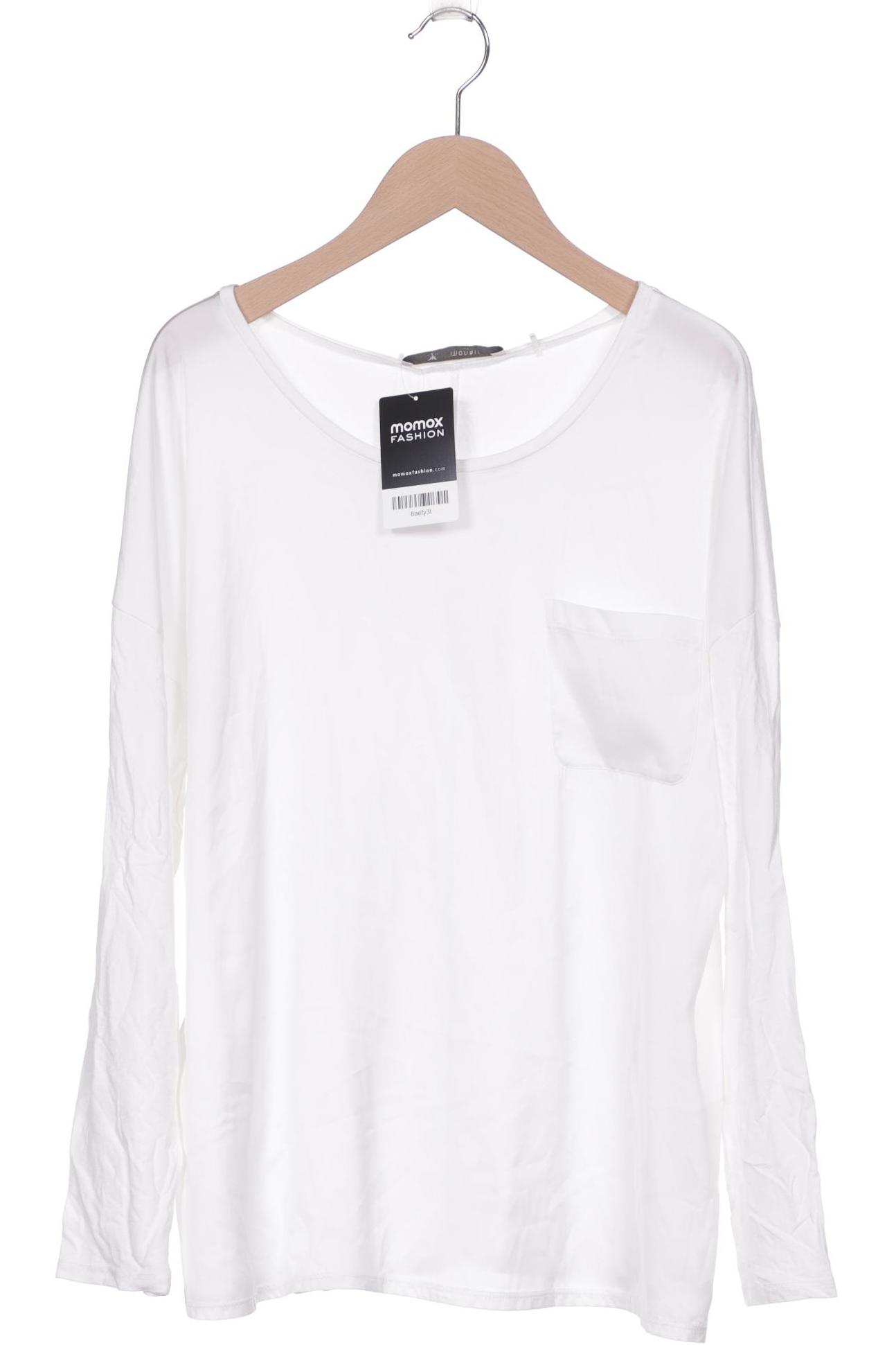 

monari Damen Langarmshirt, weiß