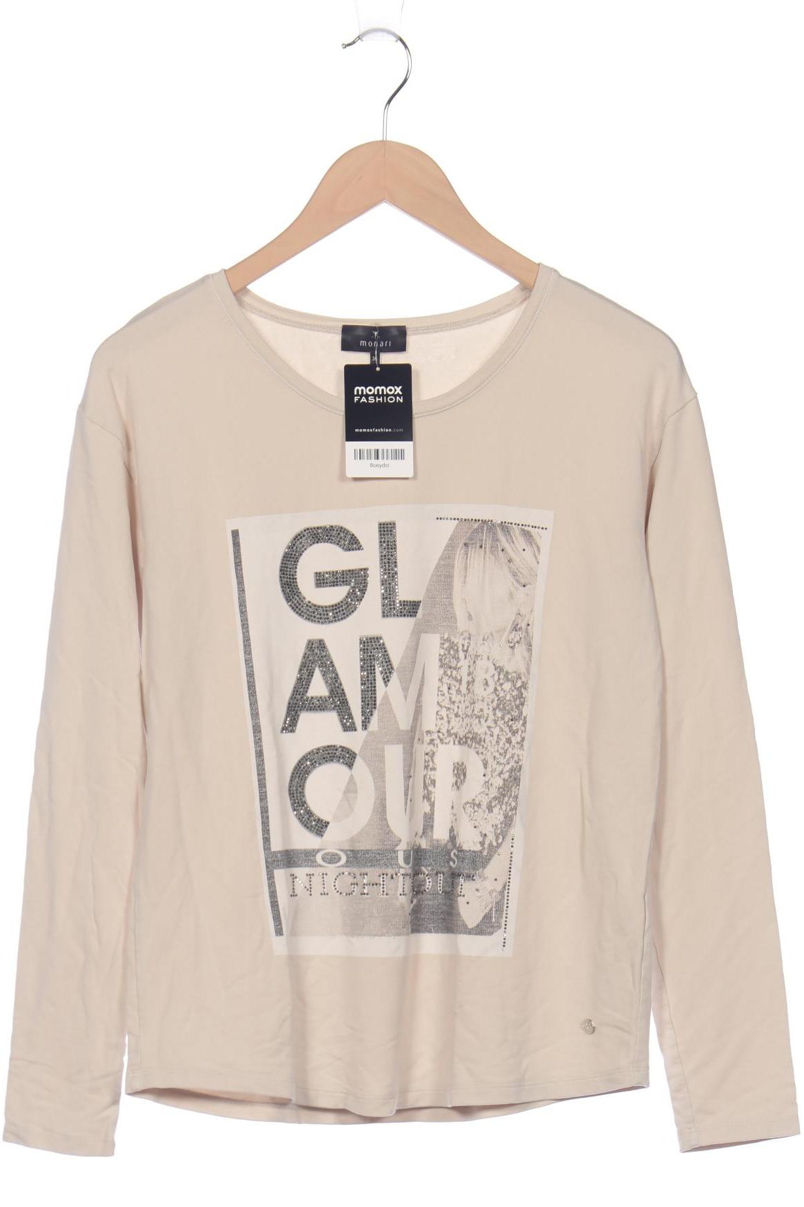 

monari Damen Langarmshirt, cremeweiß, Gr. 36
