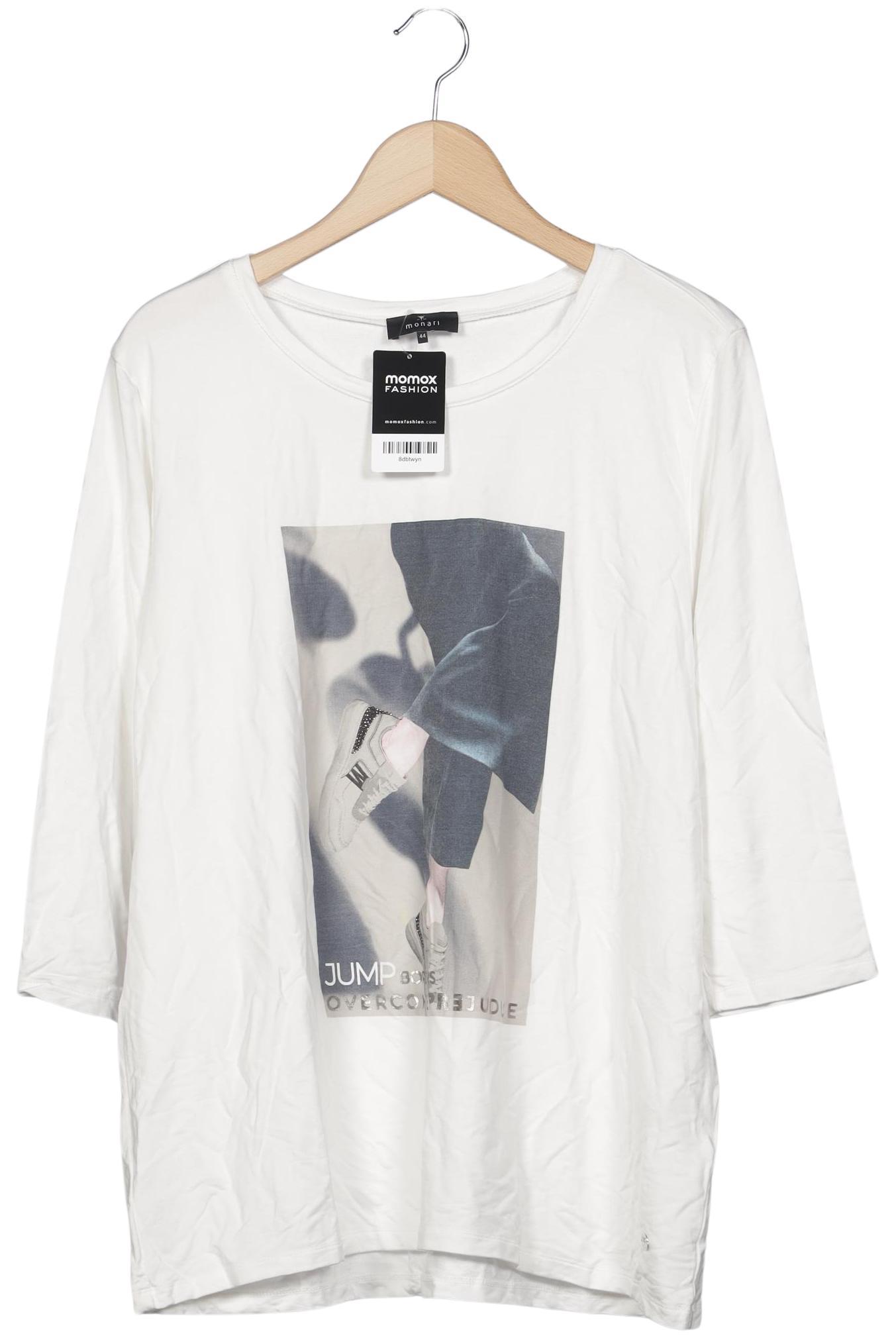 

monari Damen Langarmshirt, weiß, Gr. 44