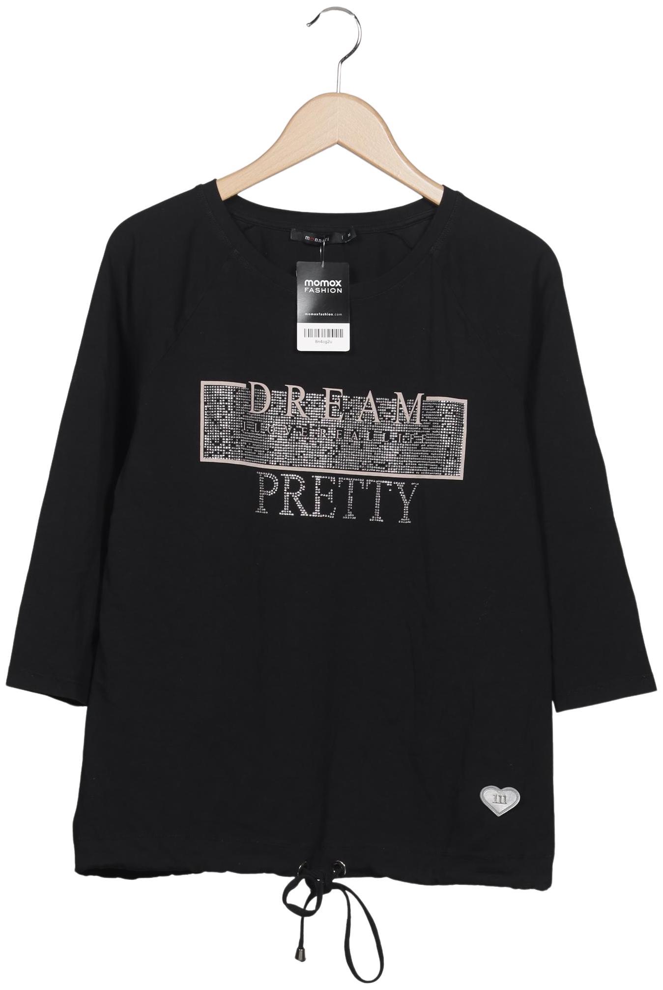 

monari Damen Langarmshirt, schwarz, Gr. 38