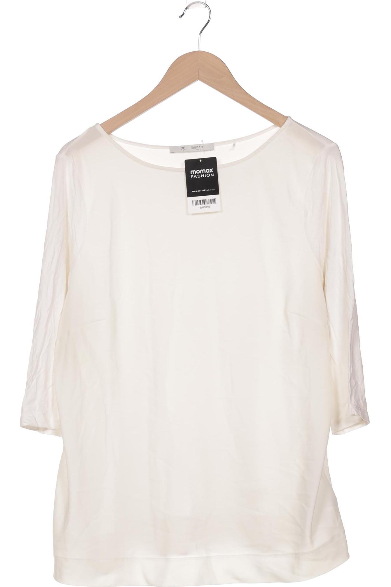 

monari Damen Langarmshirt, cremeweiß, Gr. 46