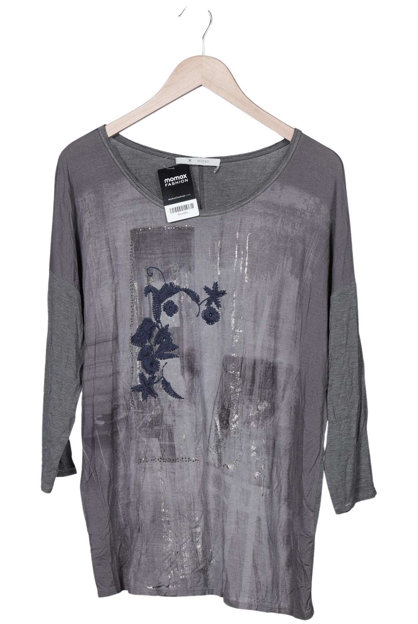 

monari Damen Langarmshirt, grau, Gr. 40