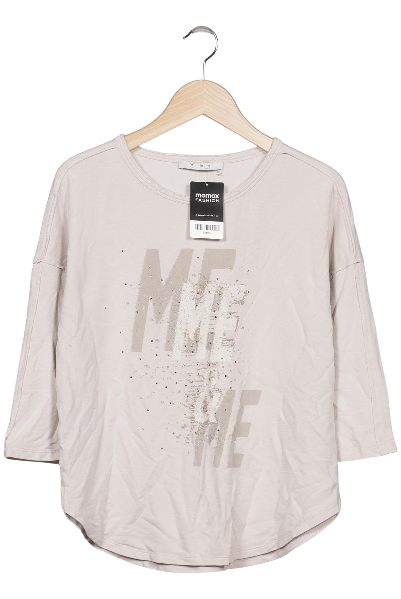 

monari Damen Langarmshirt, beige, Gr. 38