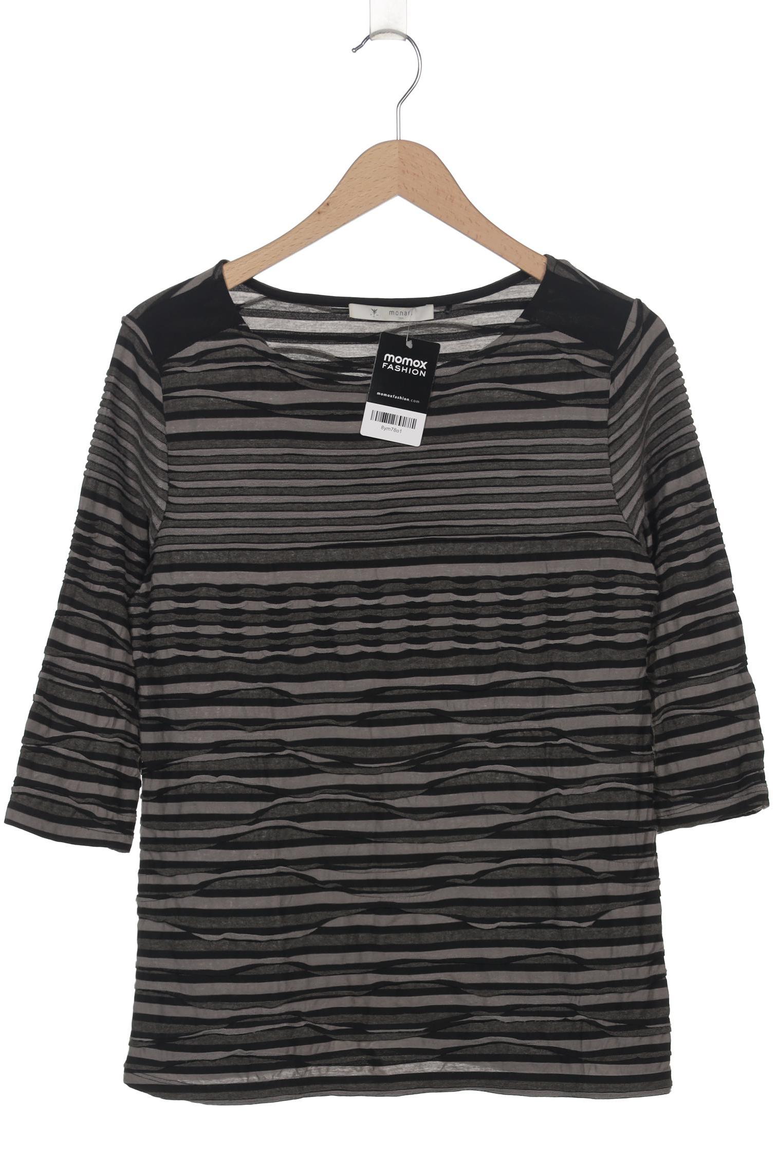 

monari Damen Langarmshirt, grau, Gr. 40