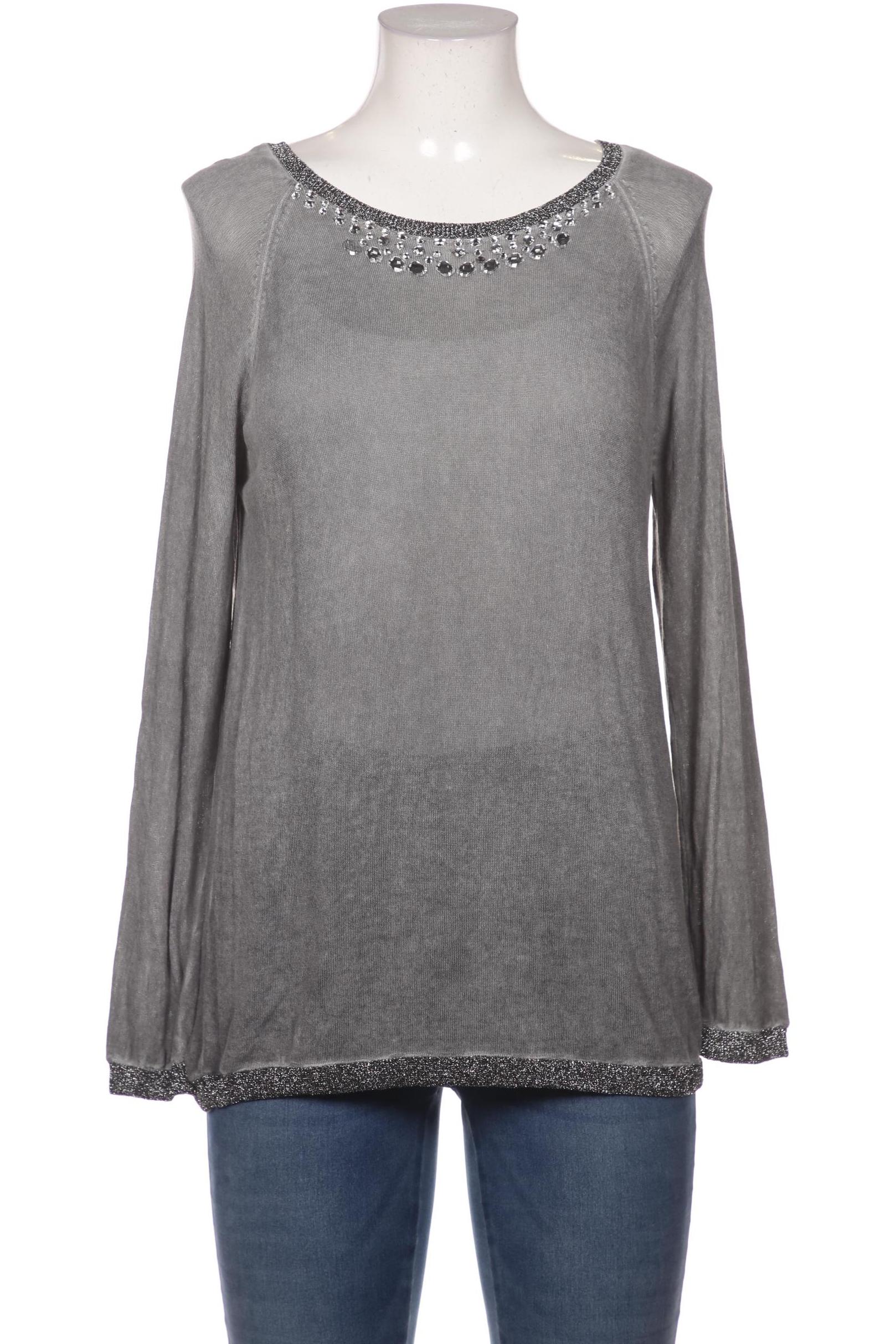 

monari Damen Langarmshirt, grau, Gr. 40