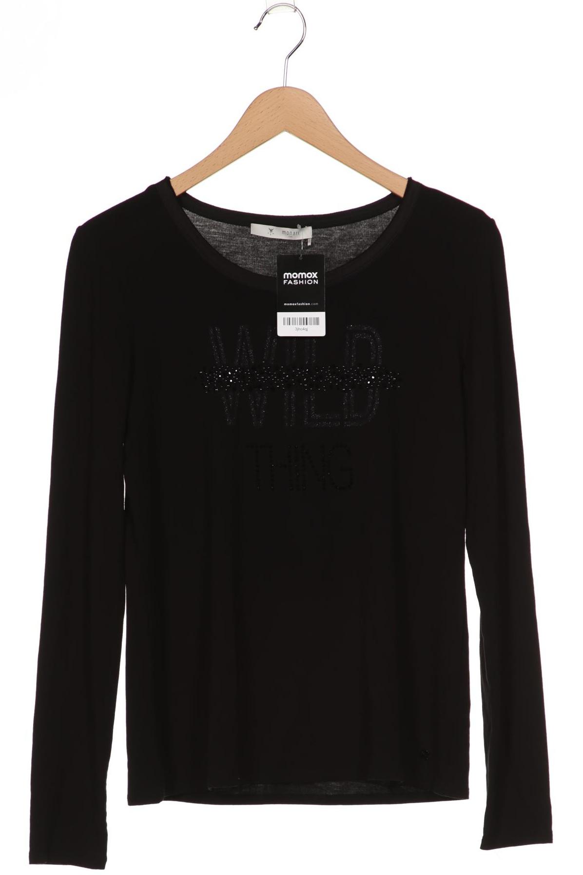 

monari Damen Langarmshirt, schwarz