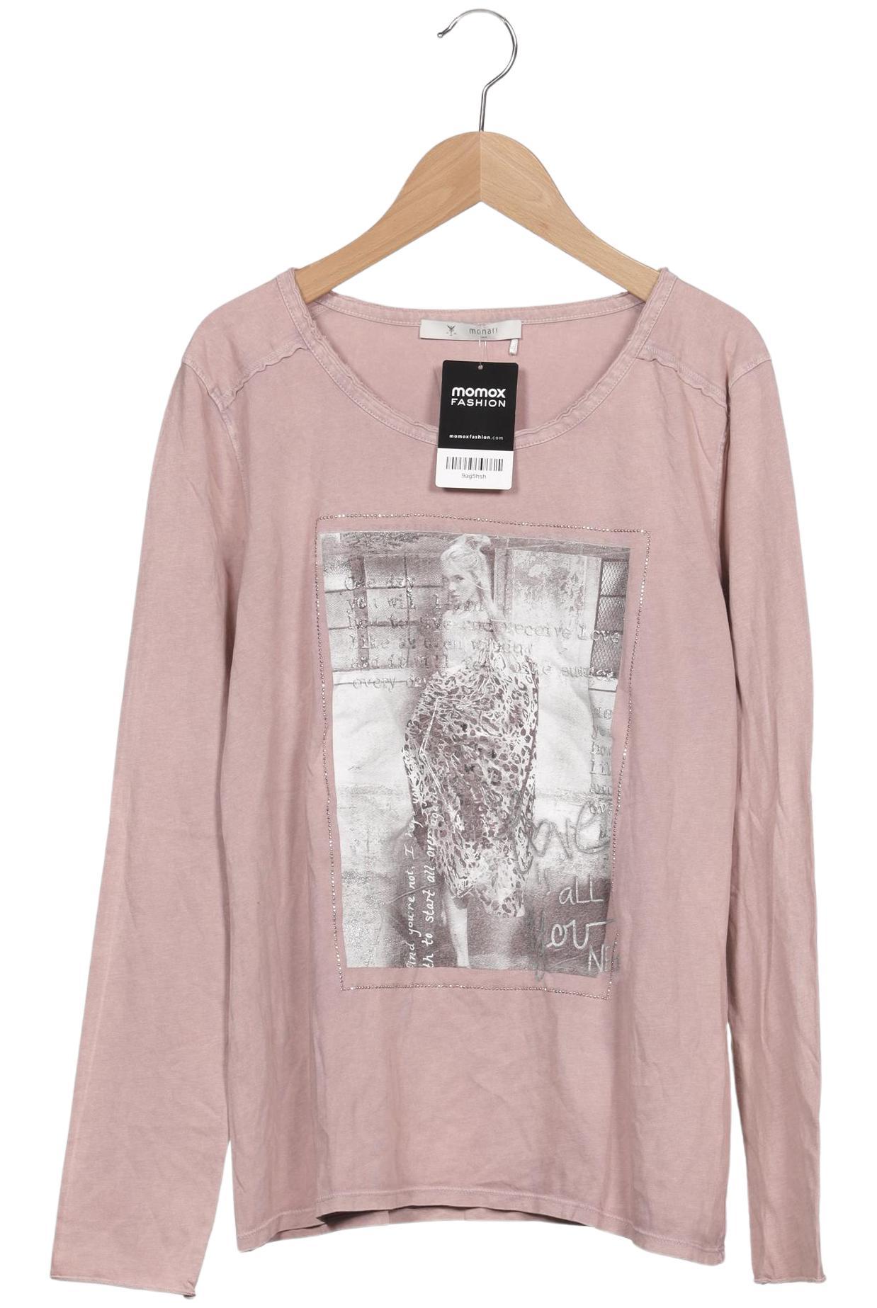 

monari Damen Langarmshirt, pink, Gr. 38
