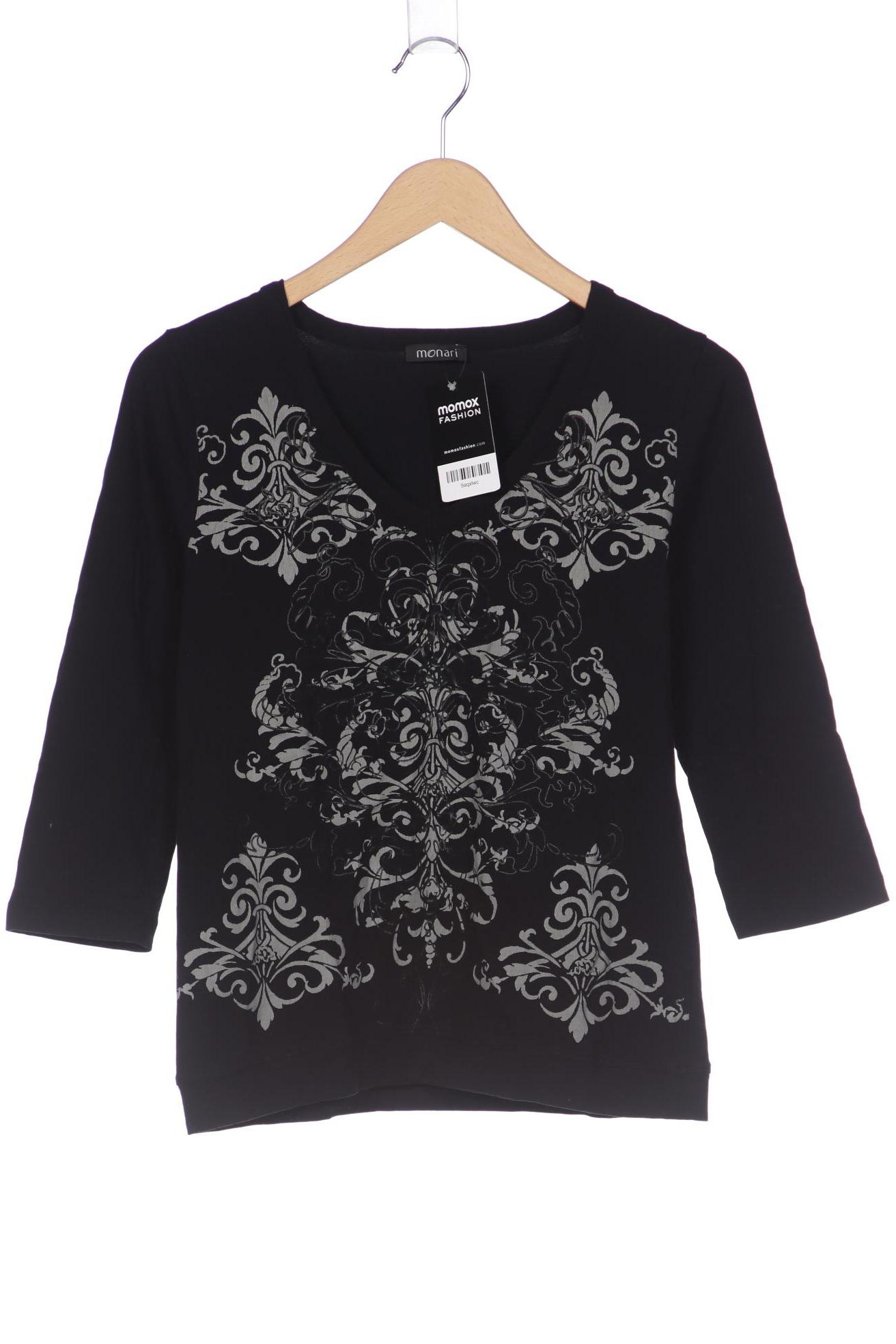 

monari Damen Langarmshirt, schwarz