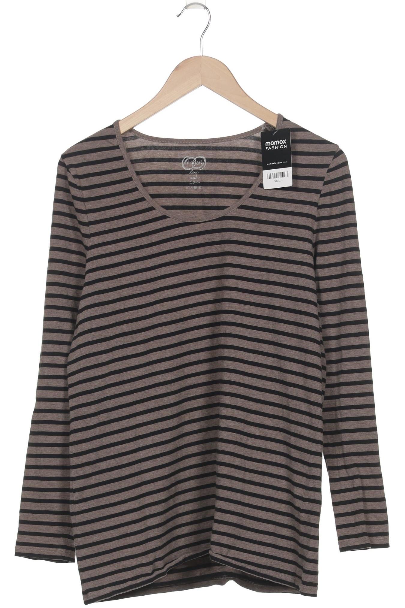 

monari Damen Langarmshirt, braun, Gr. 46