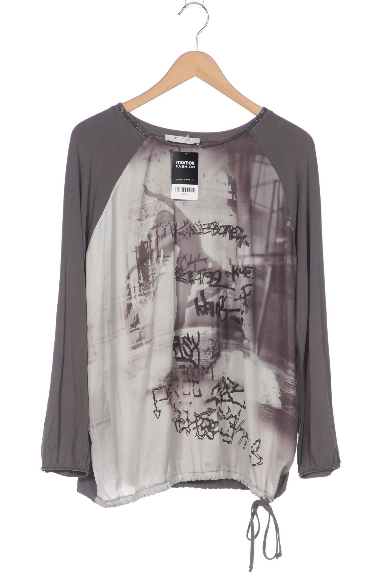 

monari Damen Langarmshirt, grau, Gr. 44