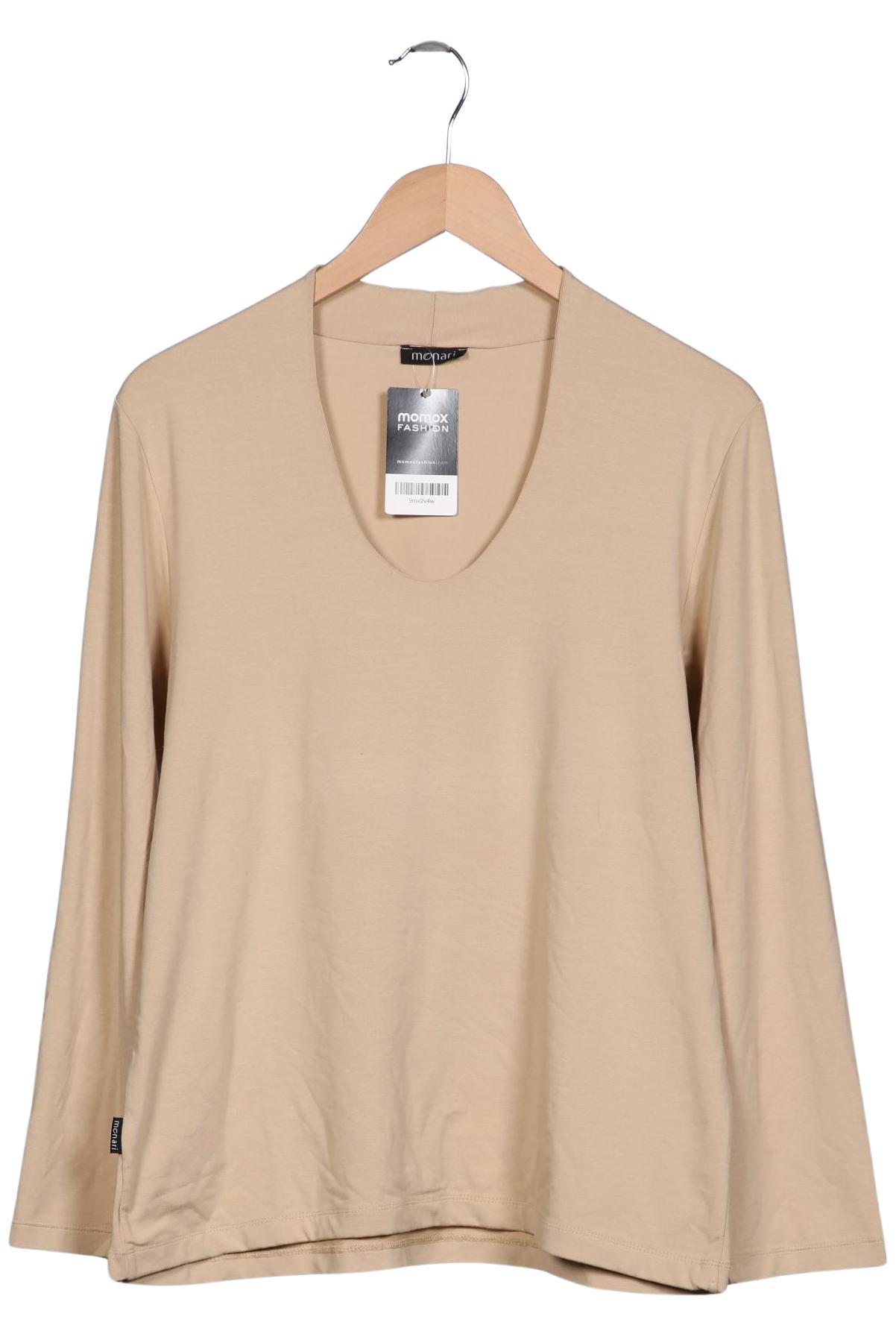 

monari Damen Langarmshirt, beige, Gr. 44