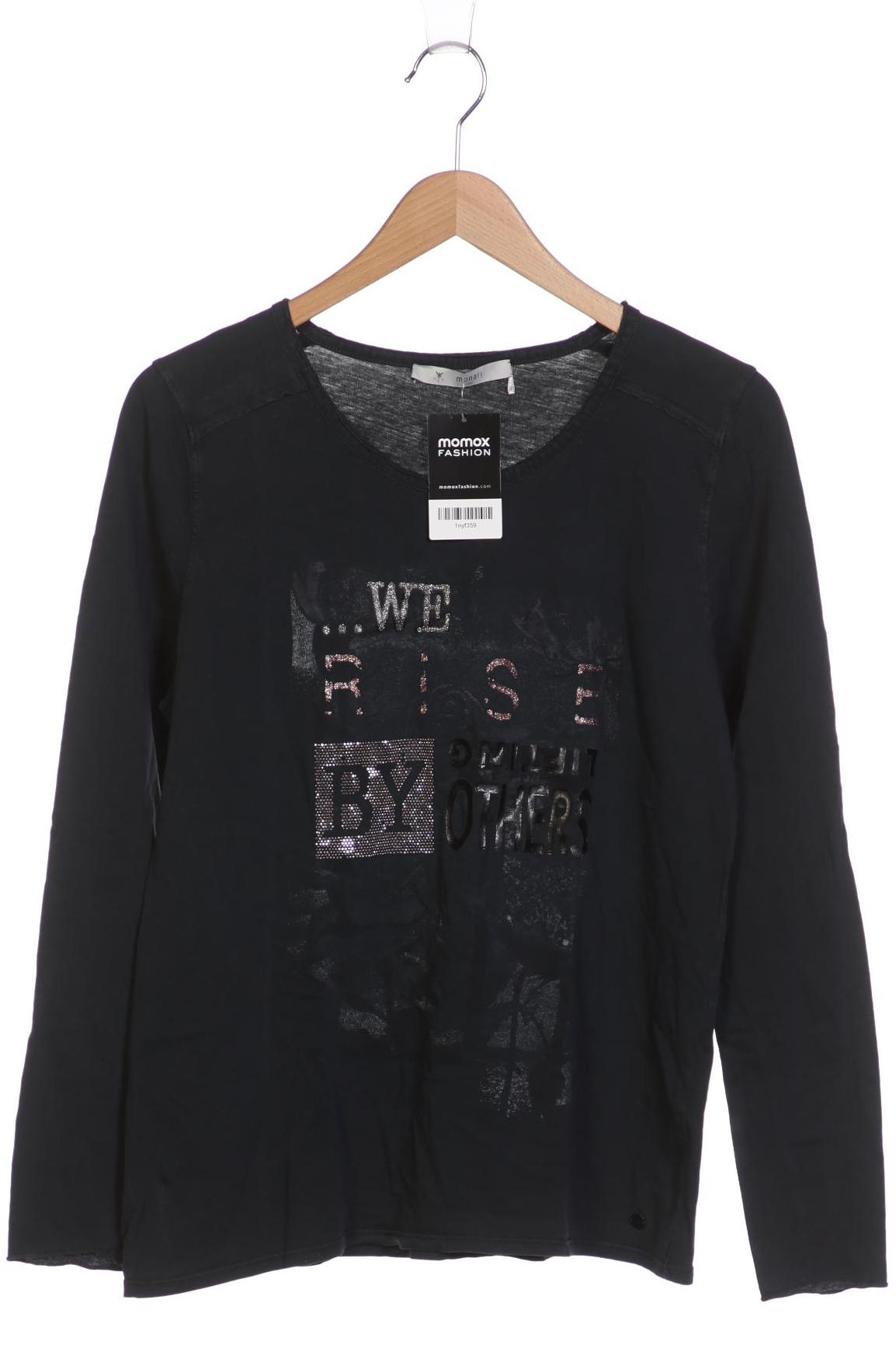 

monari Damen Langarmshirt, grau, Gr. 40
