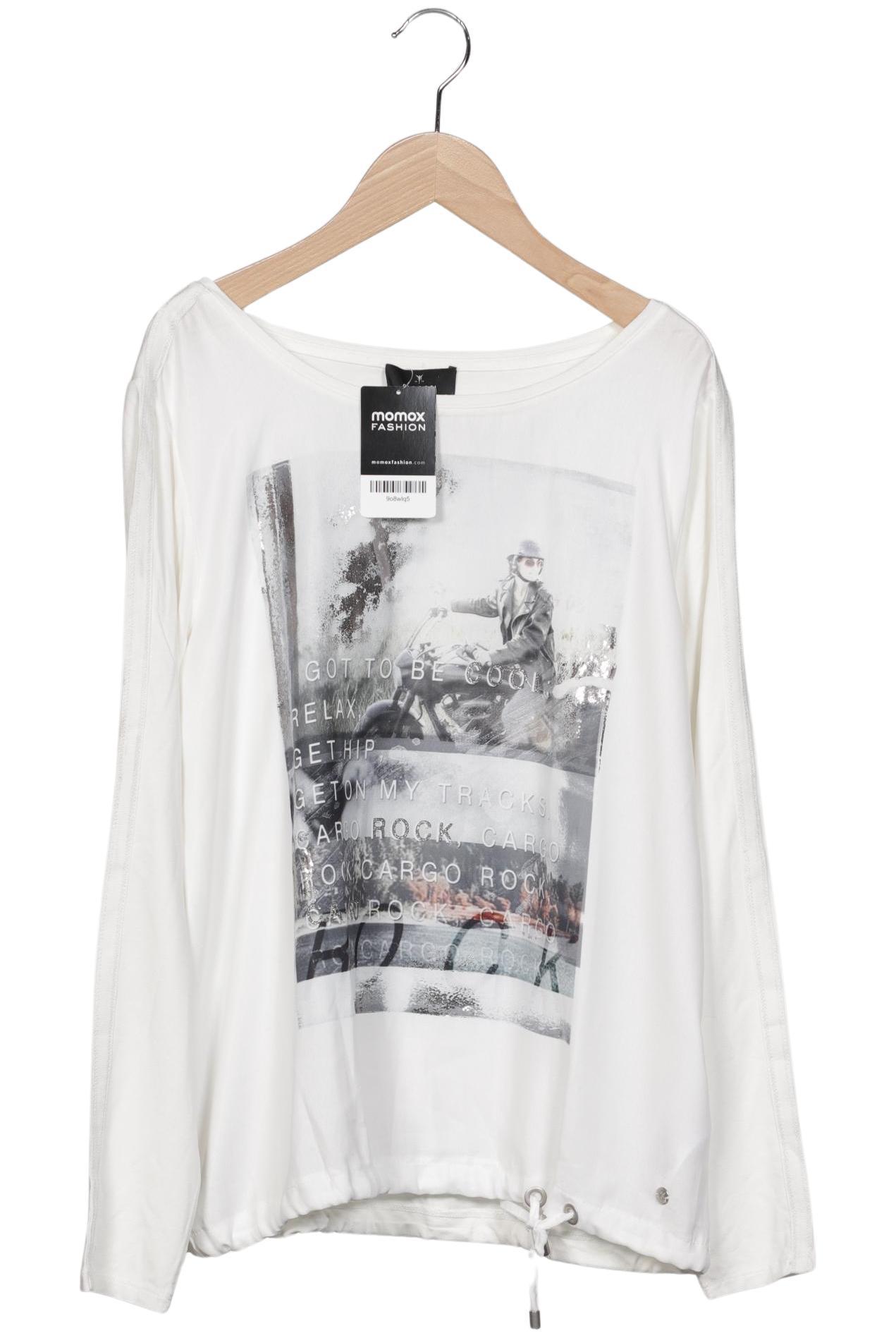 

monari Damen Langarmshirt, weiß, Gr. 38