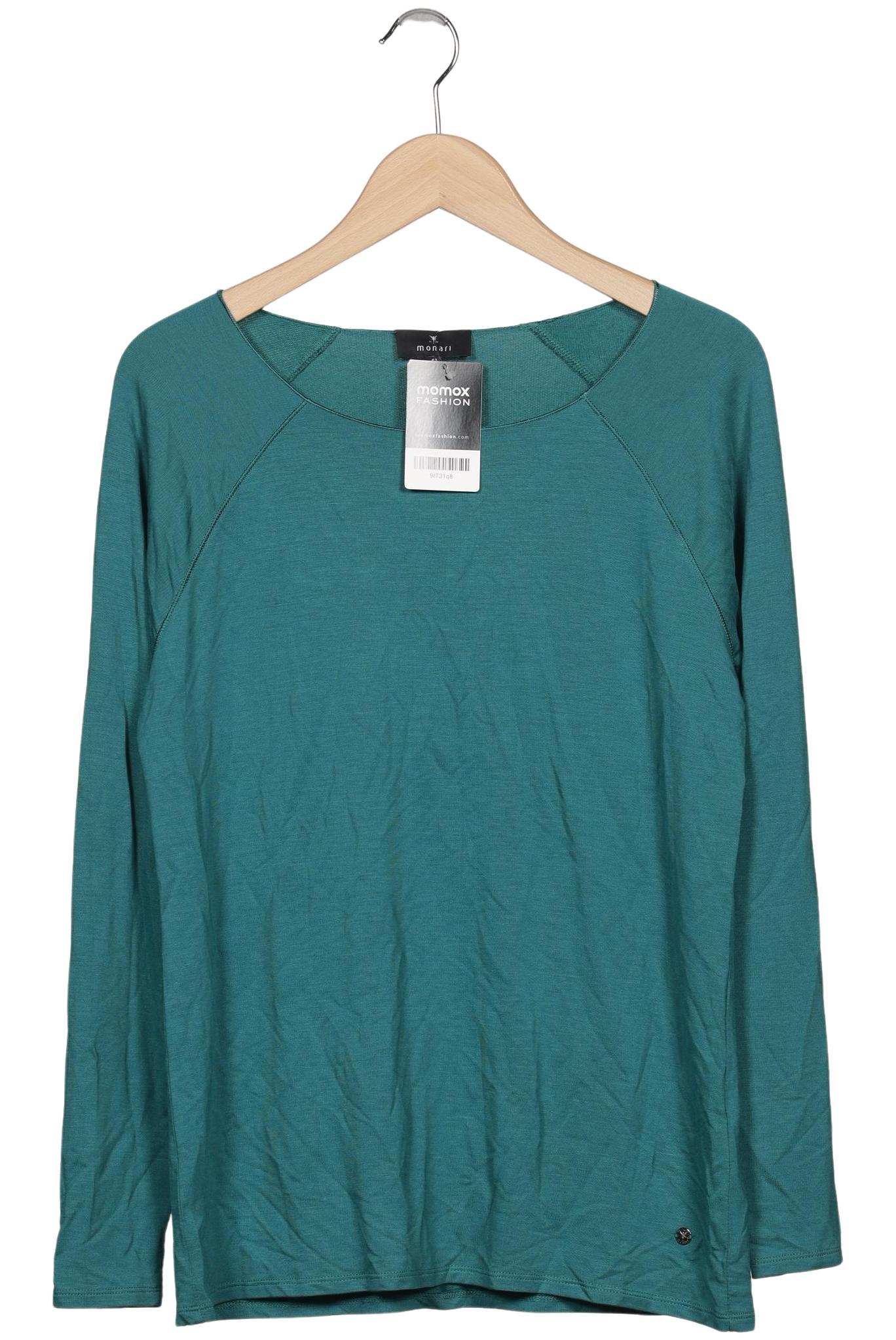 

monari Damen Langarmshirt, türkis, Gr. 42