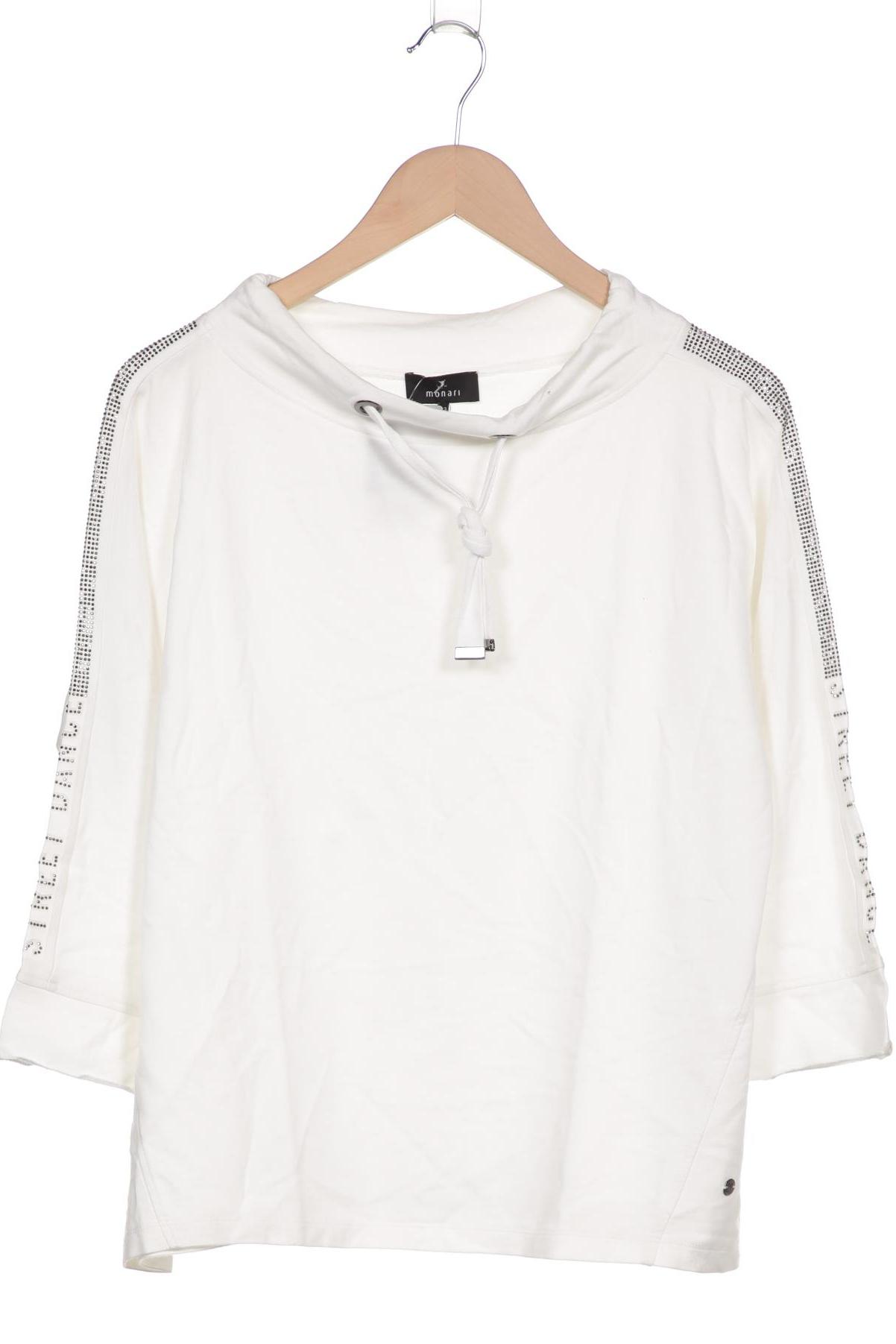 

monari Damen Langarmshirt, weiß