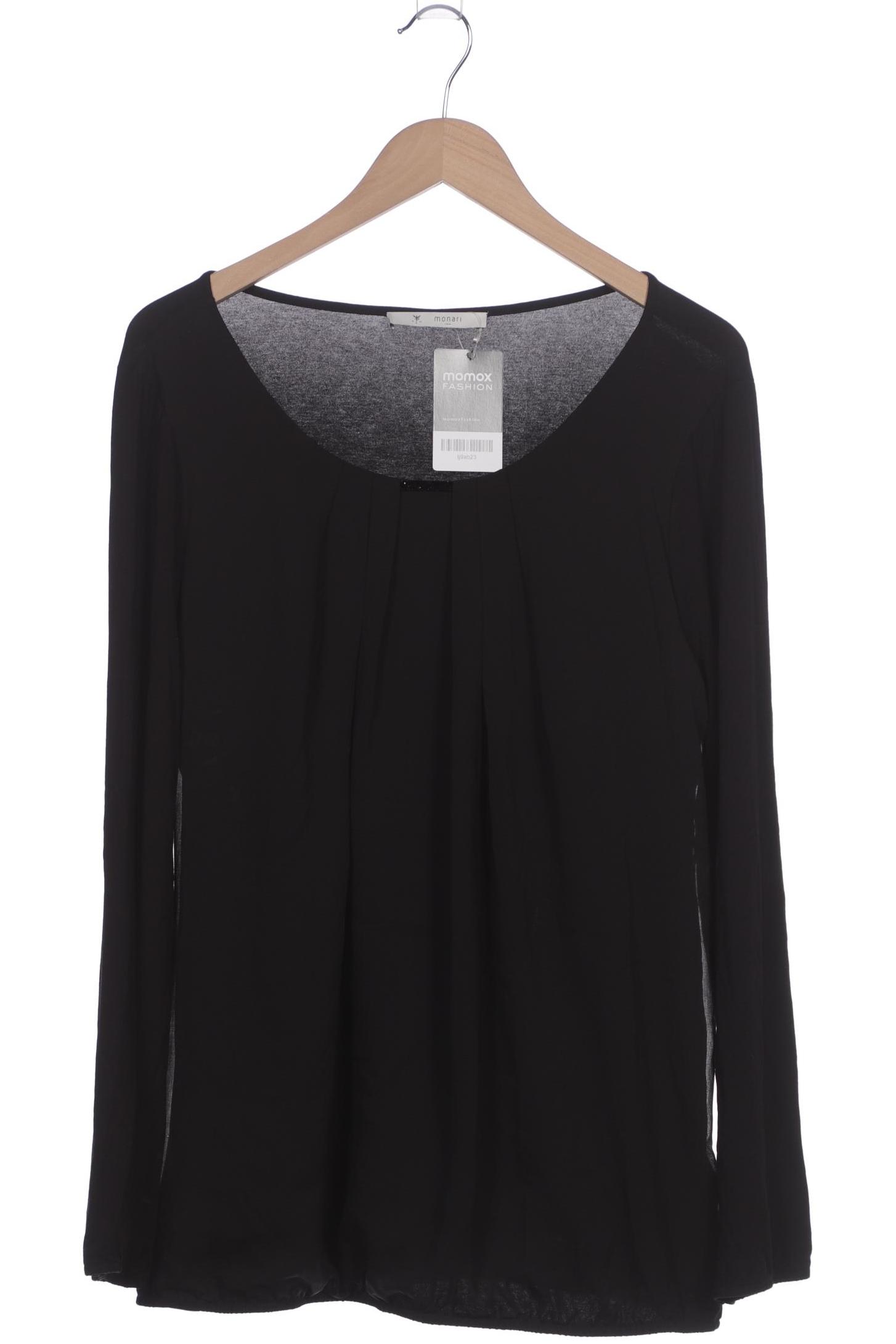 

monari Damen Langarmshirt, schwarz, Gr. 44