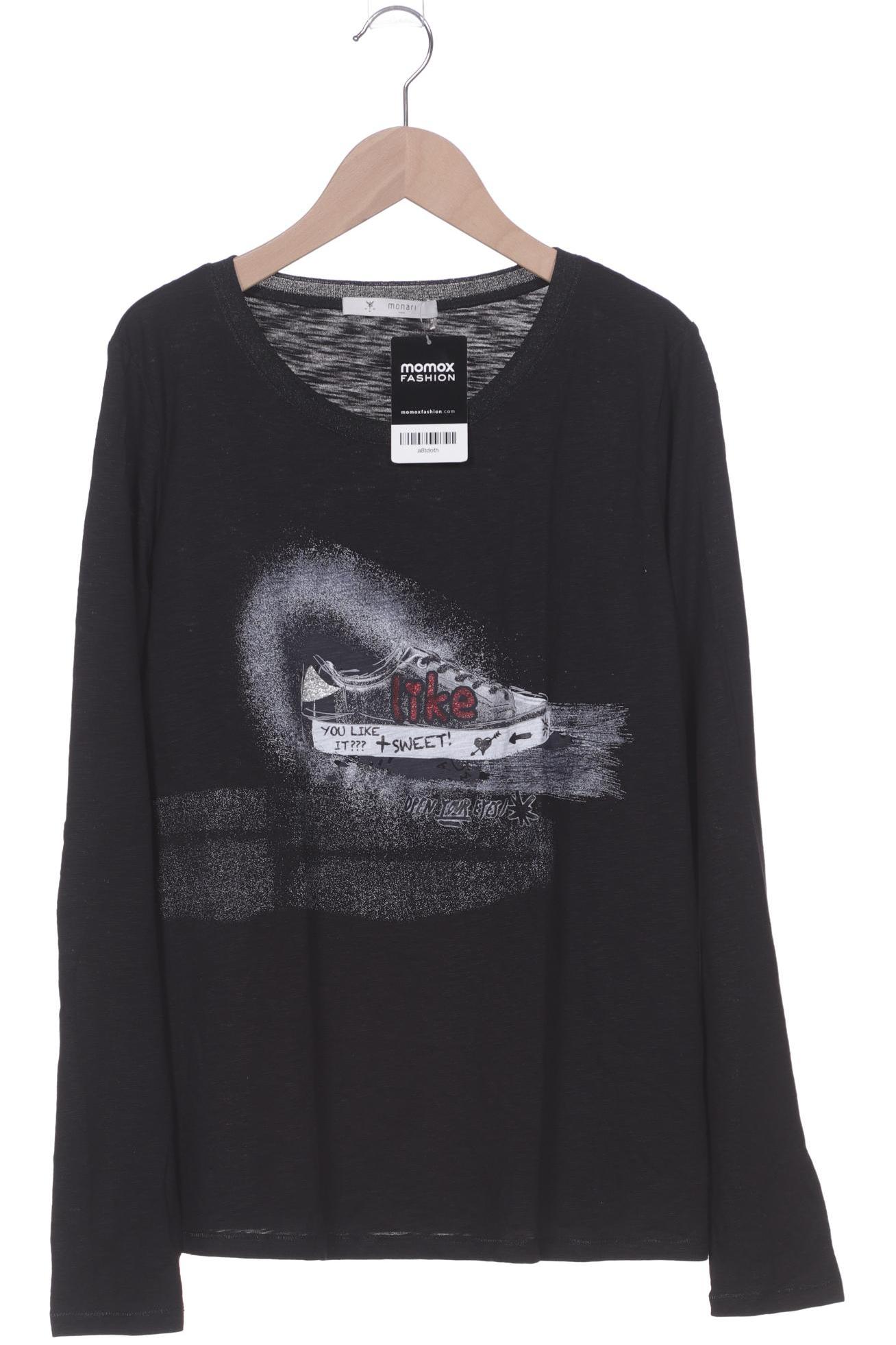 

monari Damen Langarmshirt, schwarz