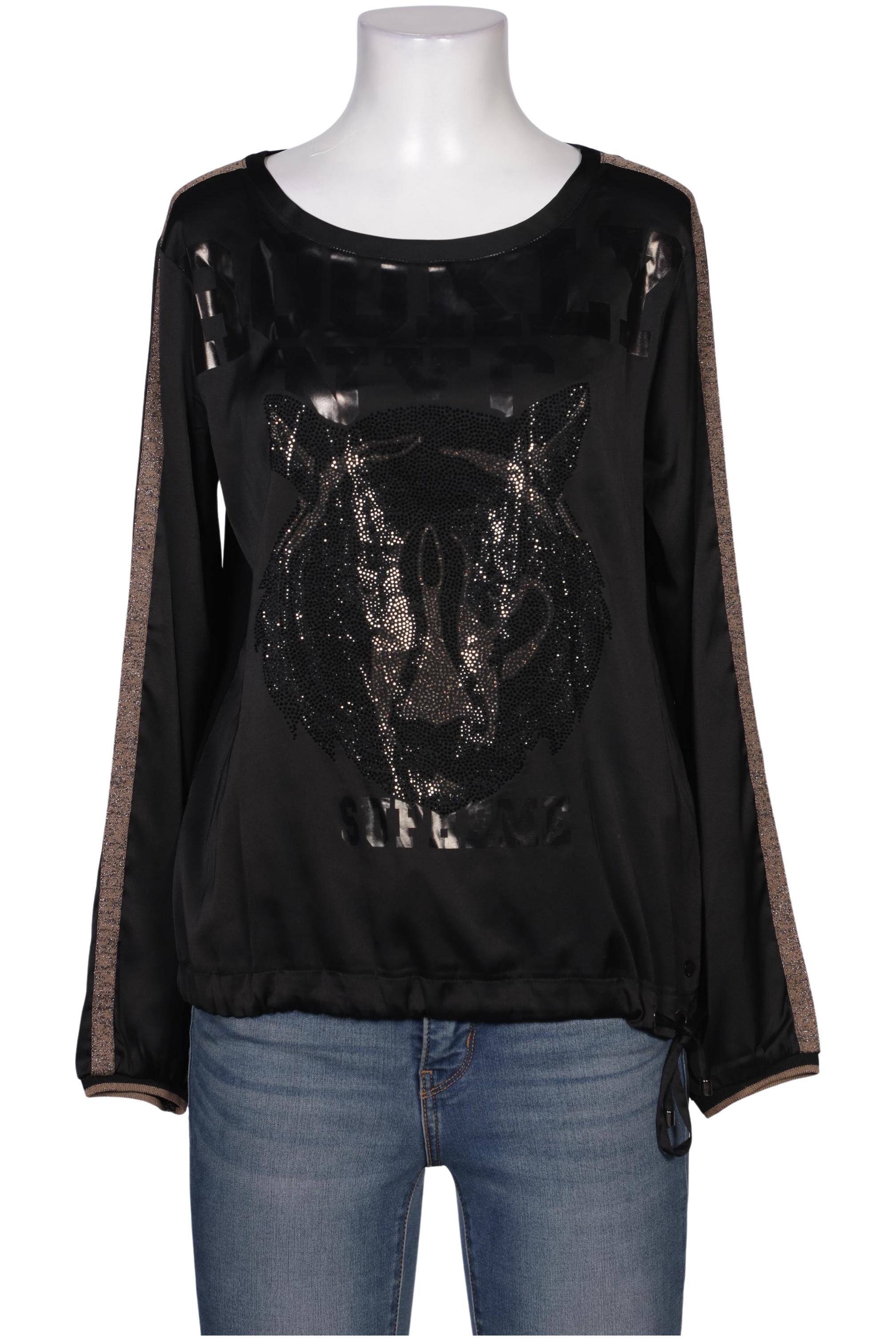 

monari Damen Langarmshirt, schwarz, Gr. 36