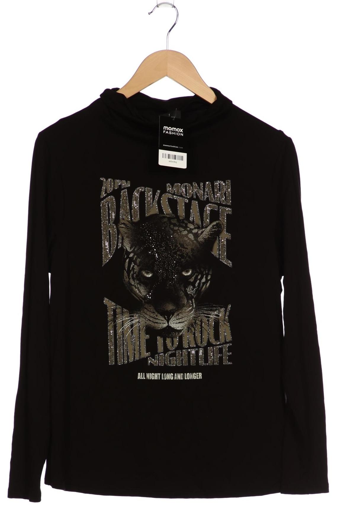 

monari Damen Langarmshirt, schwarz, Gr. 40