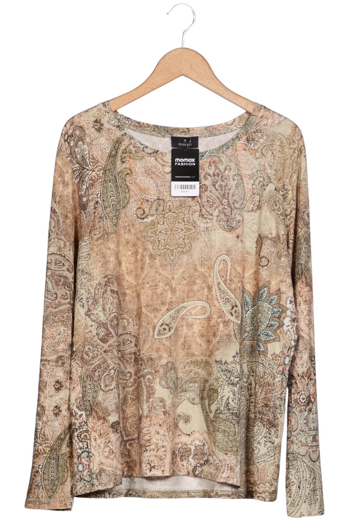 

monari Damen Langarmshirt, beige, Gr. 44