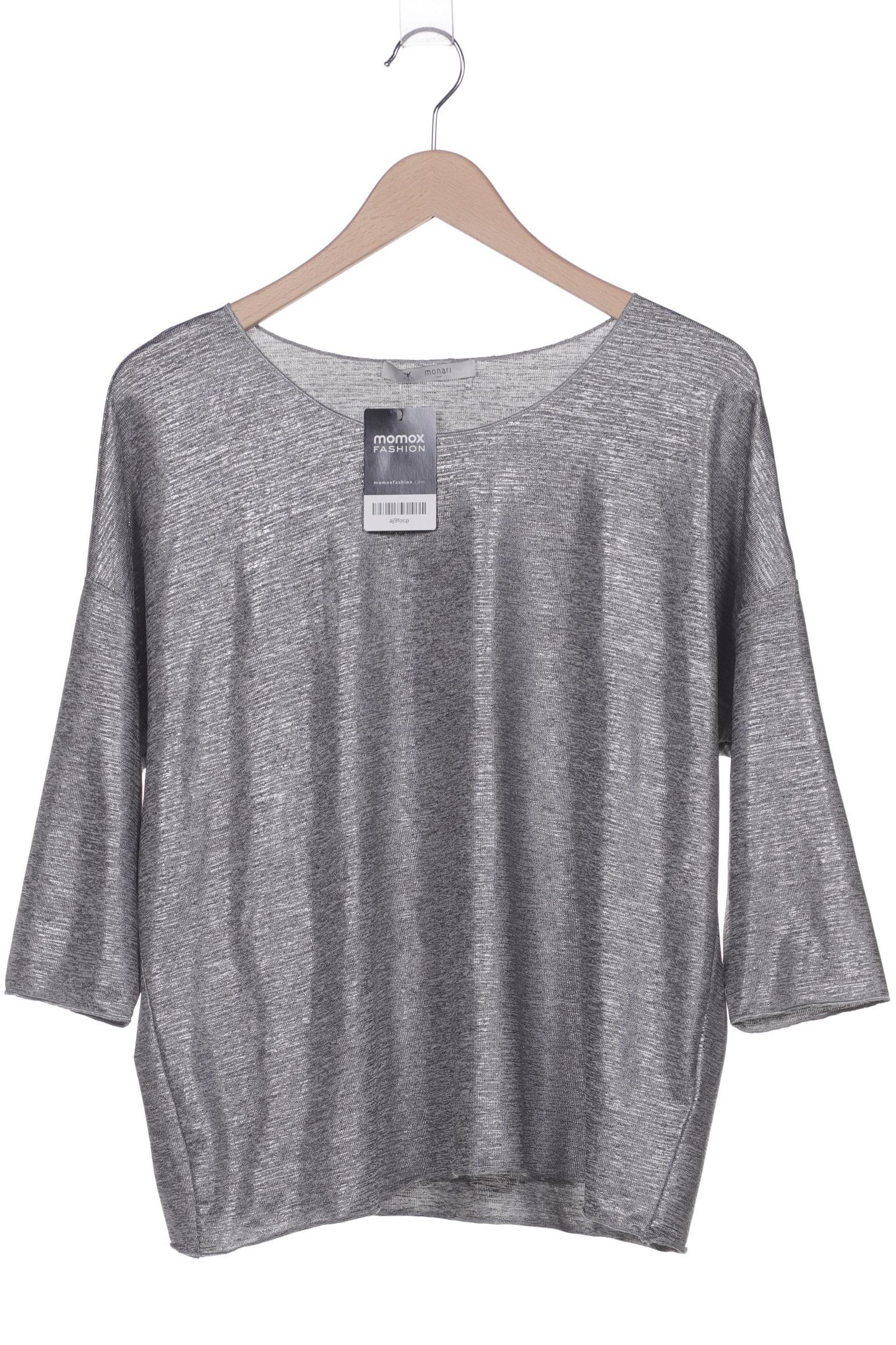 

monari Damen Langarmshirt, grau, Gr. 42